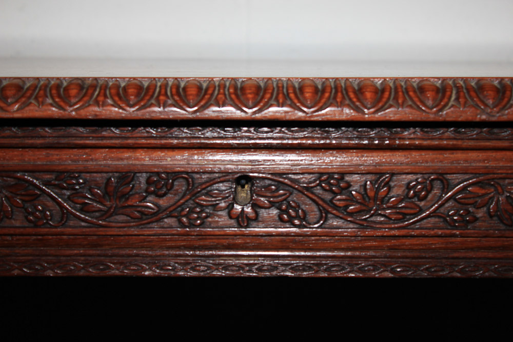 Carved Trestle Leg Table