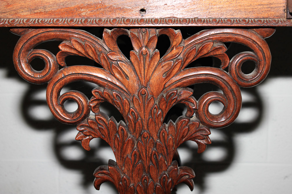 Carved Trestle Leg Table