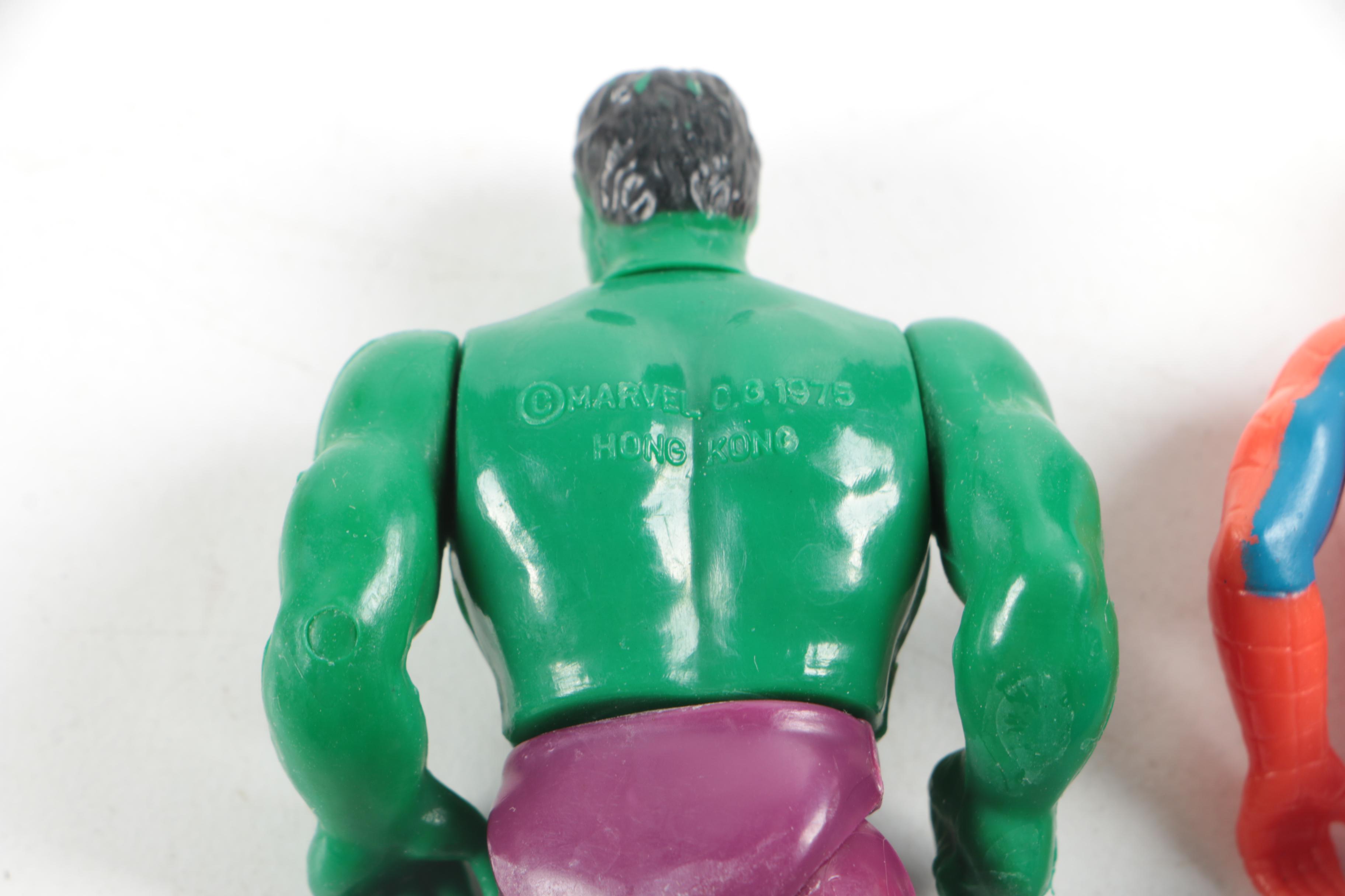 1970s Hulk, Spider-Man, and "Dukes of Hazzard" Action Figures with Watch
