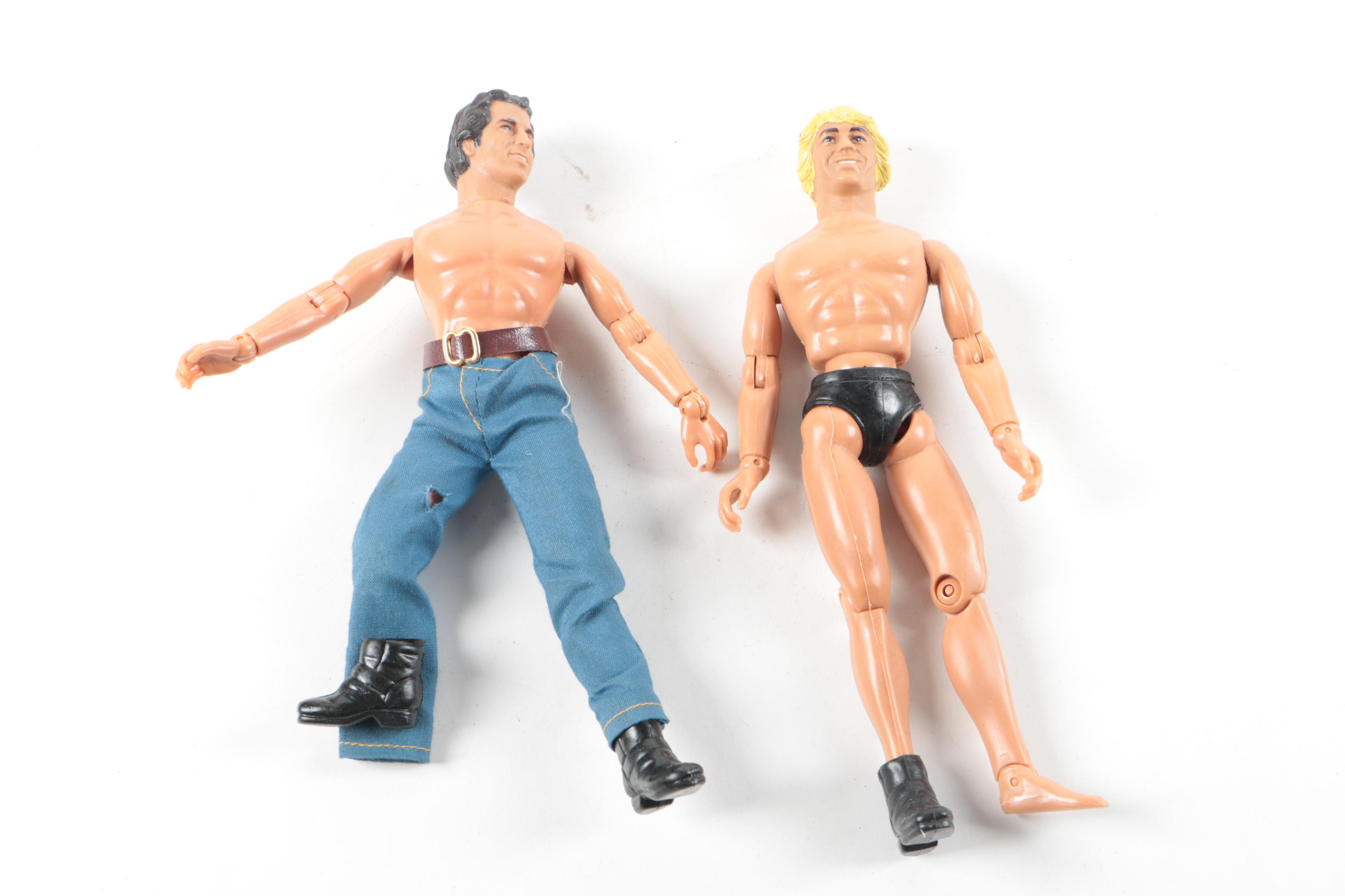 1970s Hulk, Spider-Man, and "Dukes of Hazzard" Action Figures with Watch