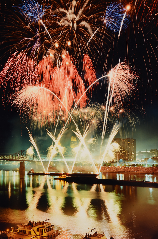 Vincent Re Pair of Photographs of Fireworks