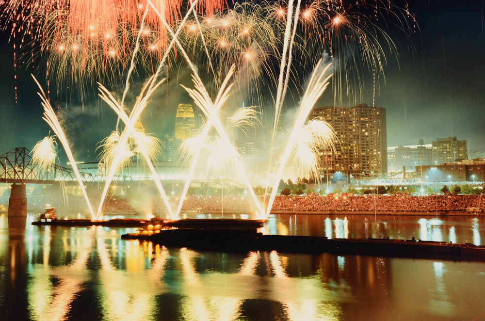 Vincent Re Pair of Photographs of Fireworks