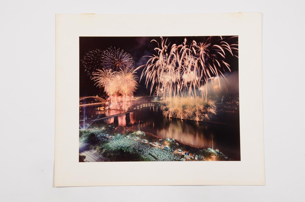 Vincent Re Pair of Photographs of Fireworks