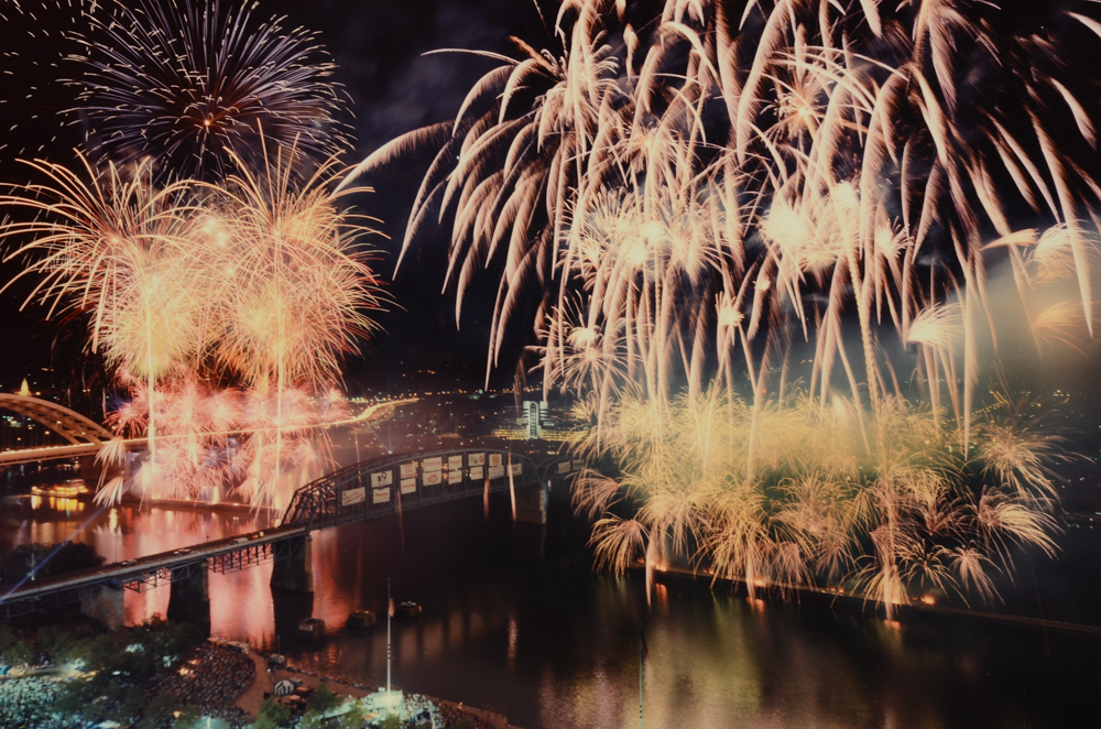 Vincent Re Pair of Photographs of Fireworks