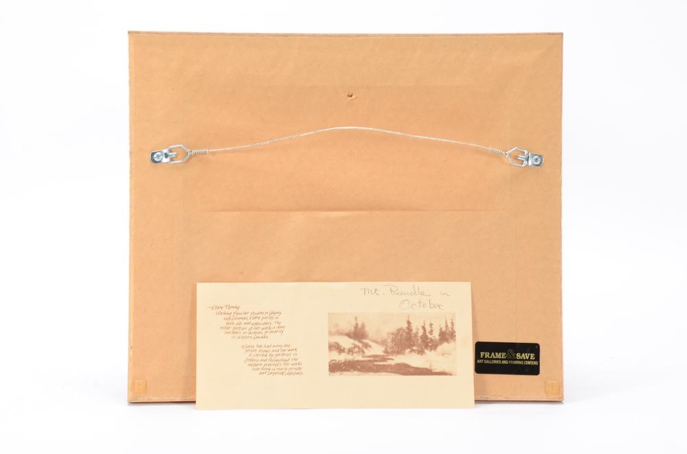 Elaine Fleming Original Watercolor Painting of Mountain Landscape