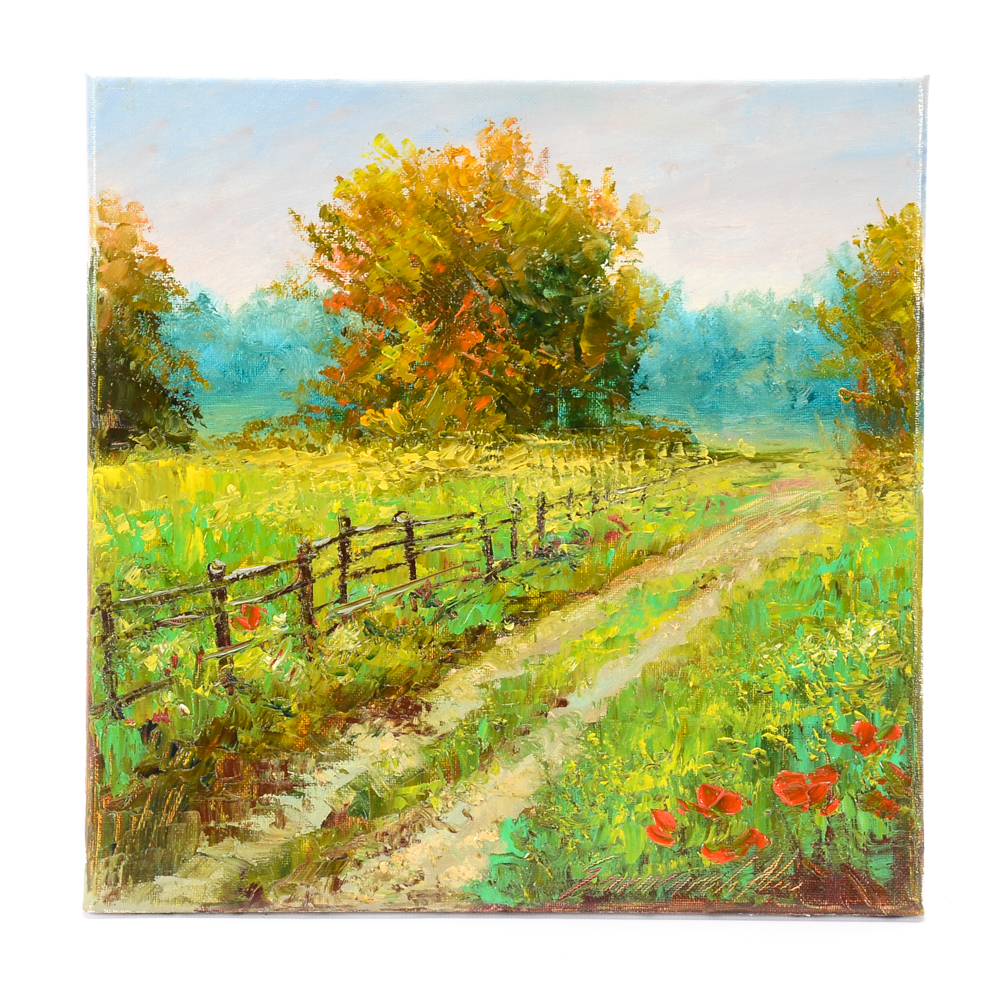 Garncarek Aleksander Oil Painting on Canvas "Fields"