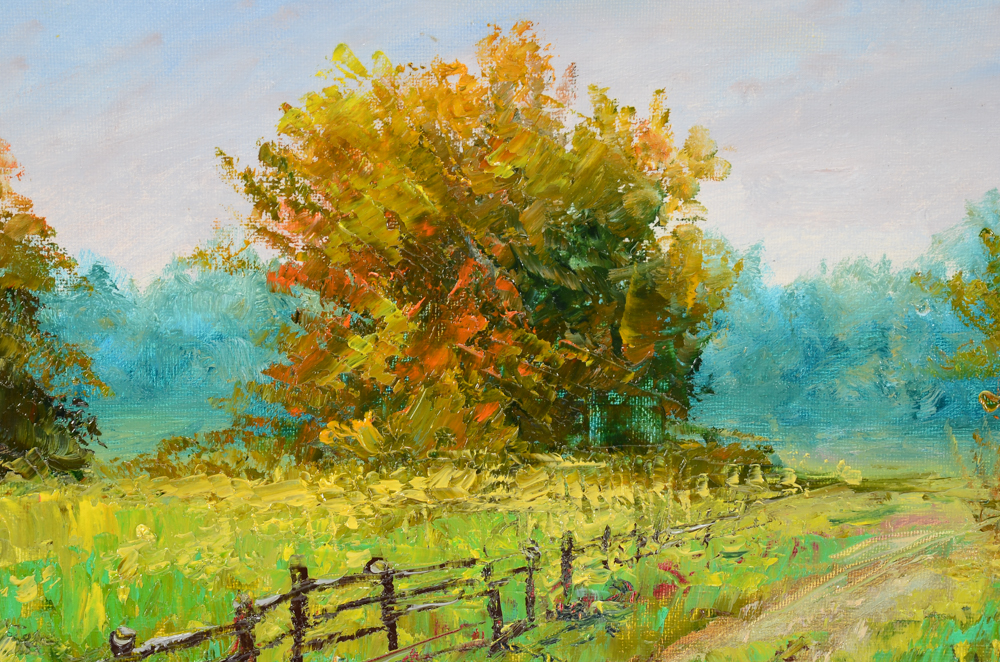 Garncarek Aleksander Oil Painting on Canvas "Fields"