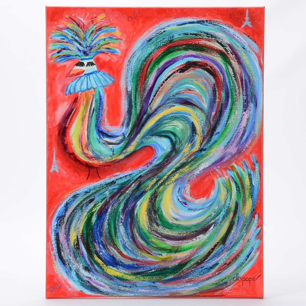 Diane Pape Original Acrylic Painting "Georgette"