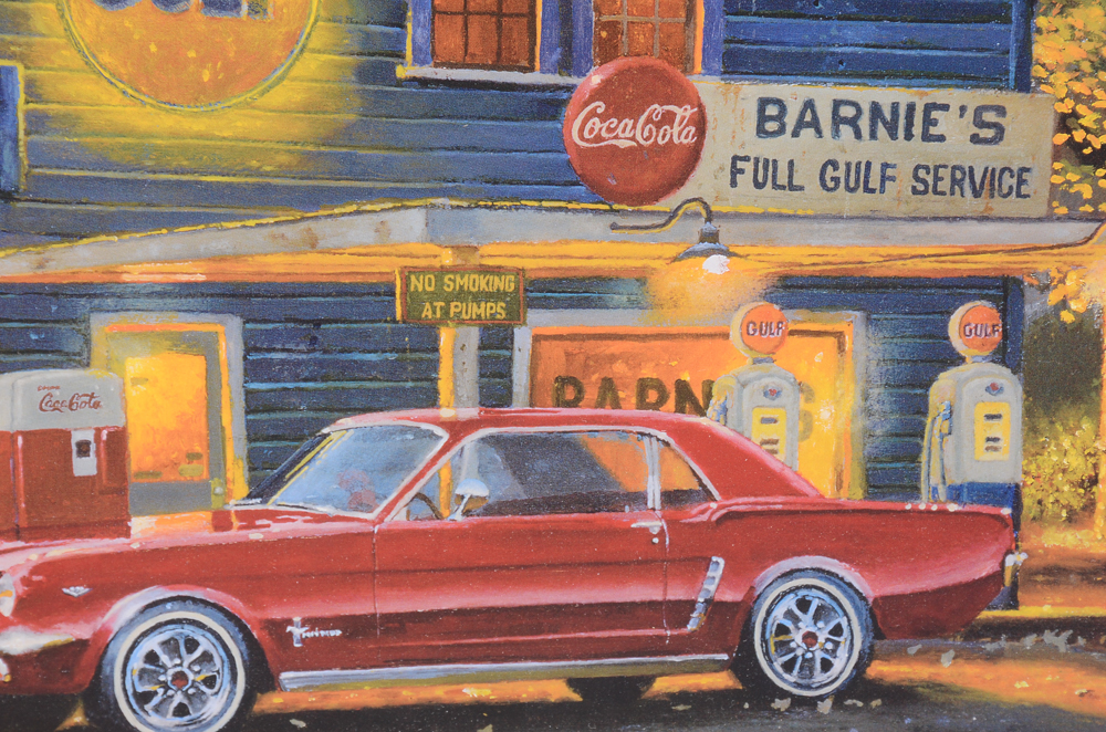 Dave Barnhouse Limited Edition Offset Lithograph "Taking the Back Roads"
