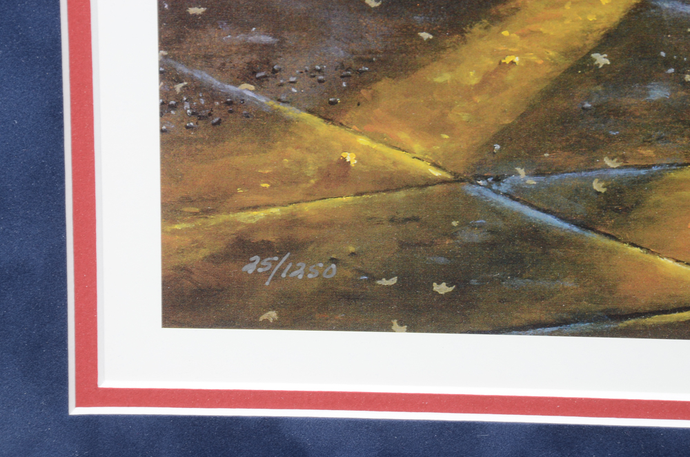 Dave Barnhouse Limited Edition Offset Lithograph "Taking the Back Roads"