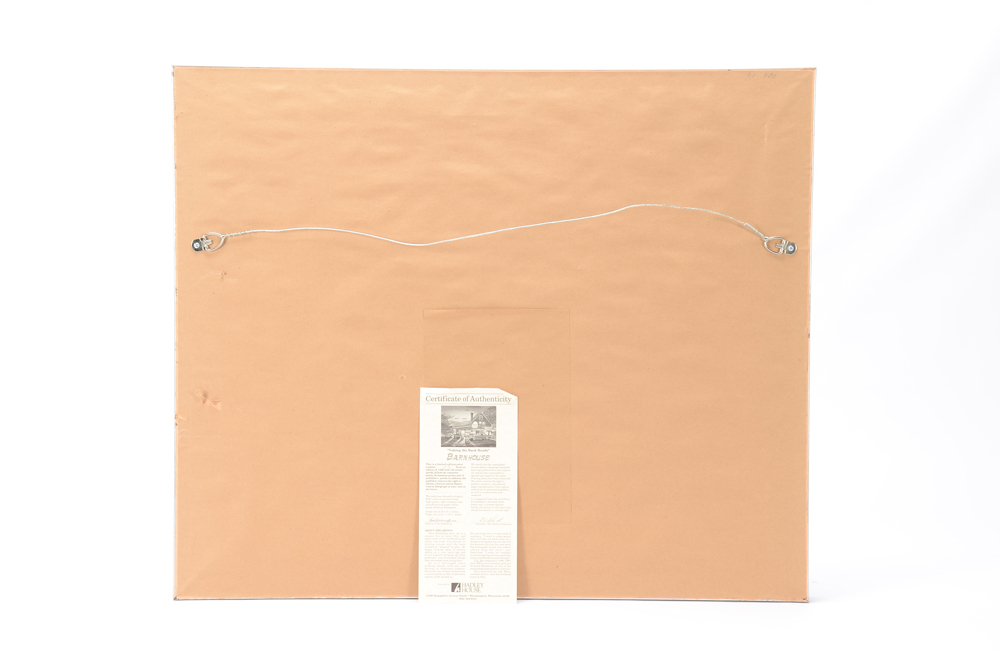 Dave Barnhouse Limited Edition Offset Lithograph "Taking the Back Roads"