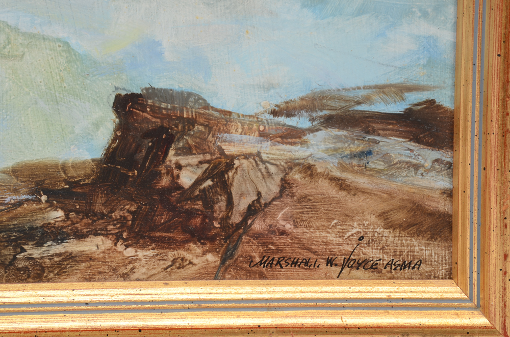 Marshall Woodside Joyce Oil Painting of a Seascape