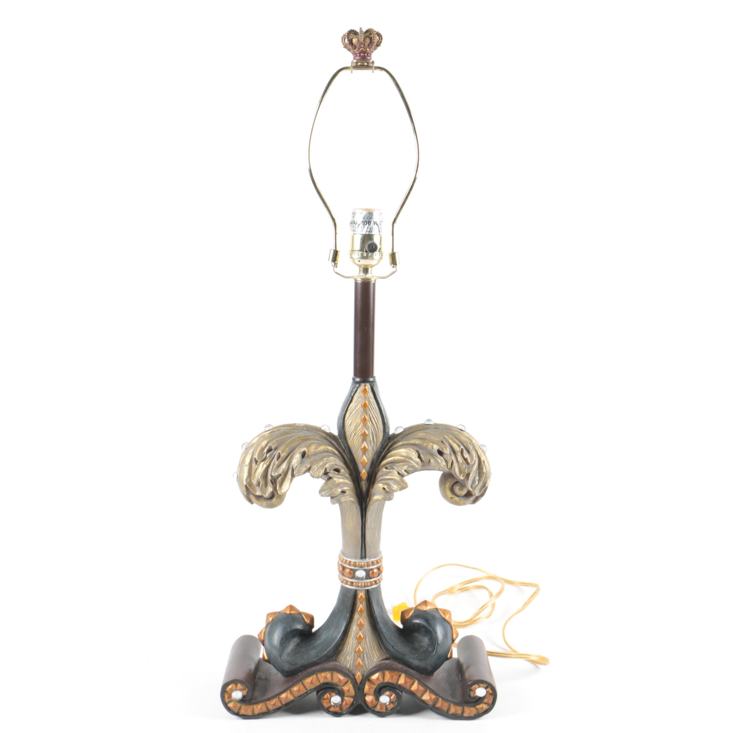 Hollywood Regency Style Table Lamp