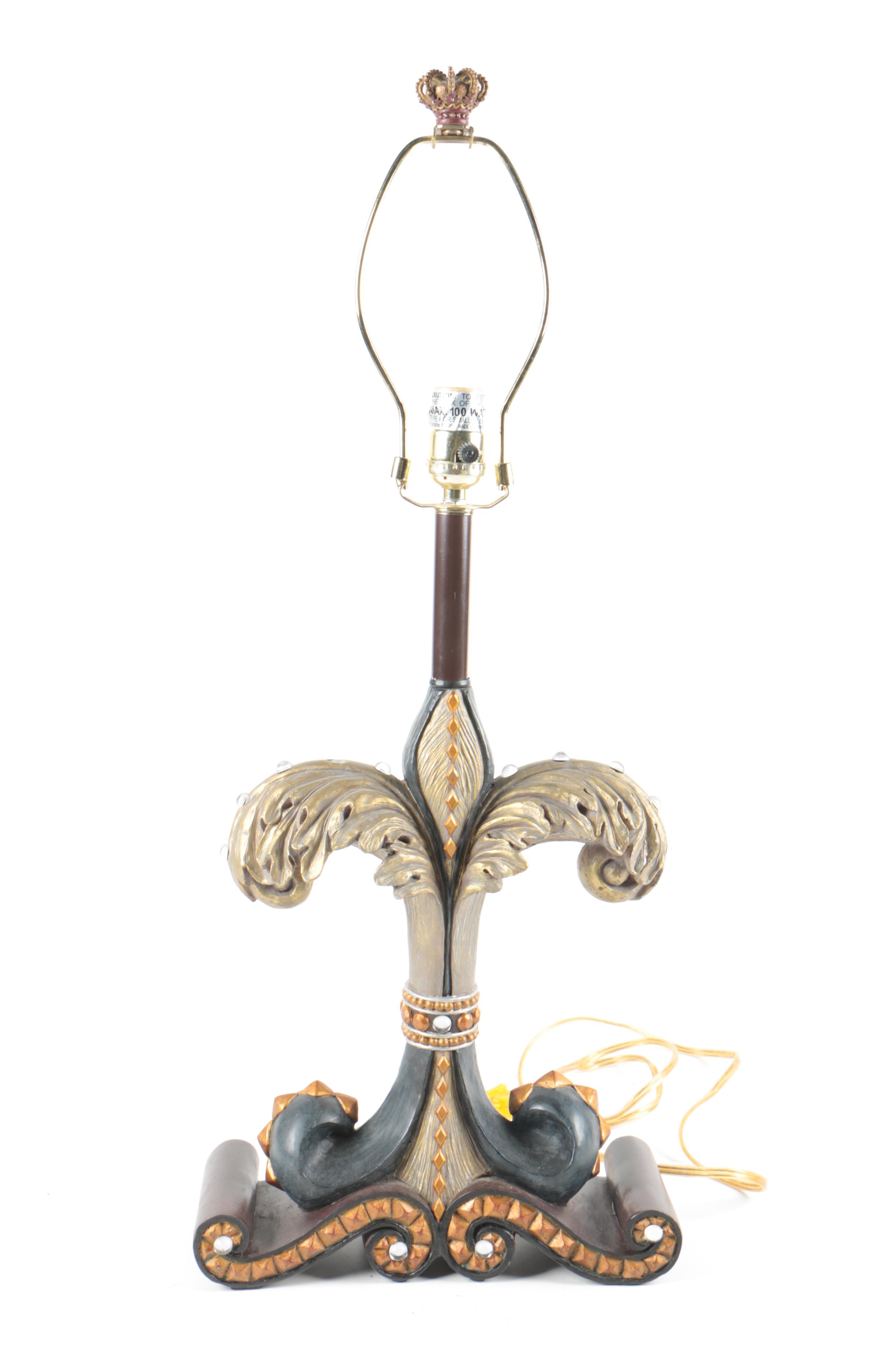 Hollywood Regency Style Table Lamp