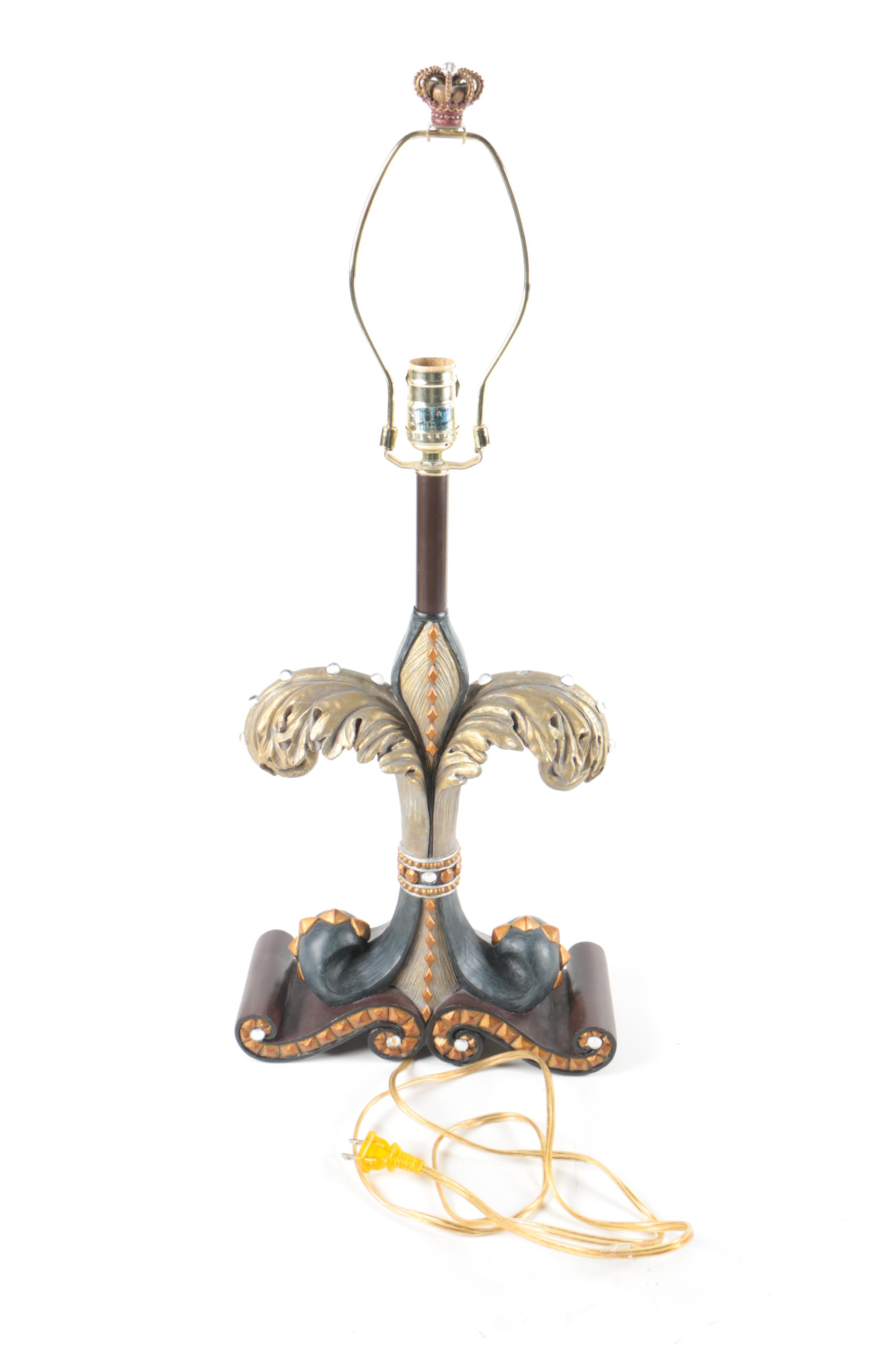 Hollywood Regency Style Table Lamp