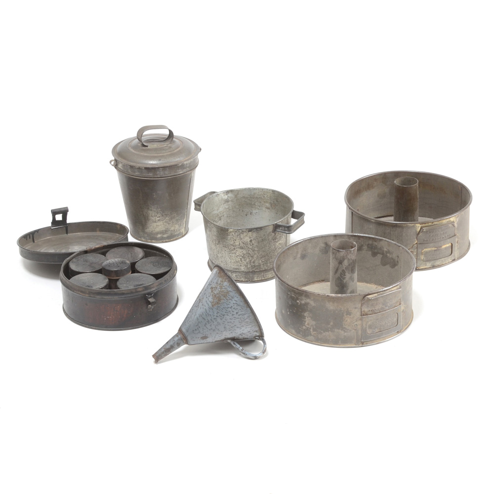 Group of Vintage Metal Kitchenalia