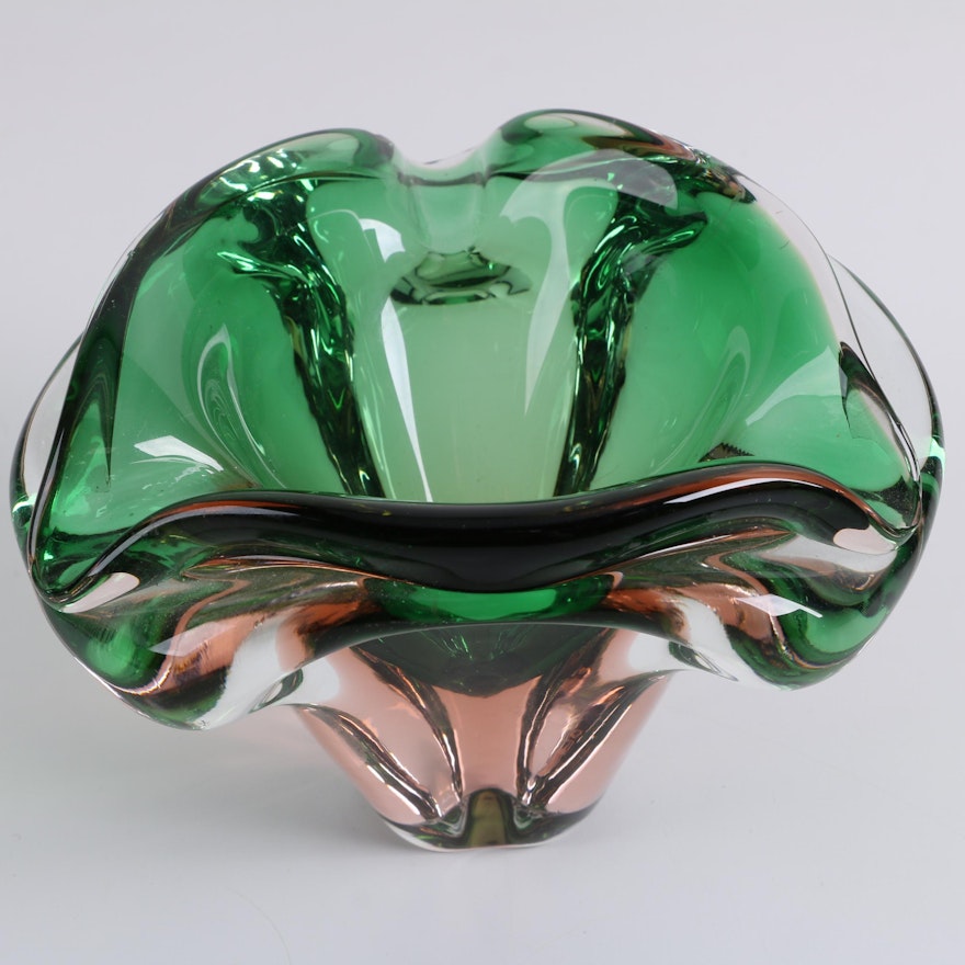Murano Style Art Glass Bowl