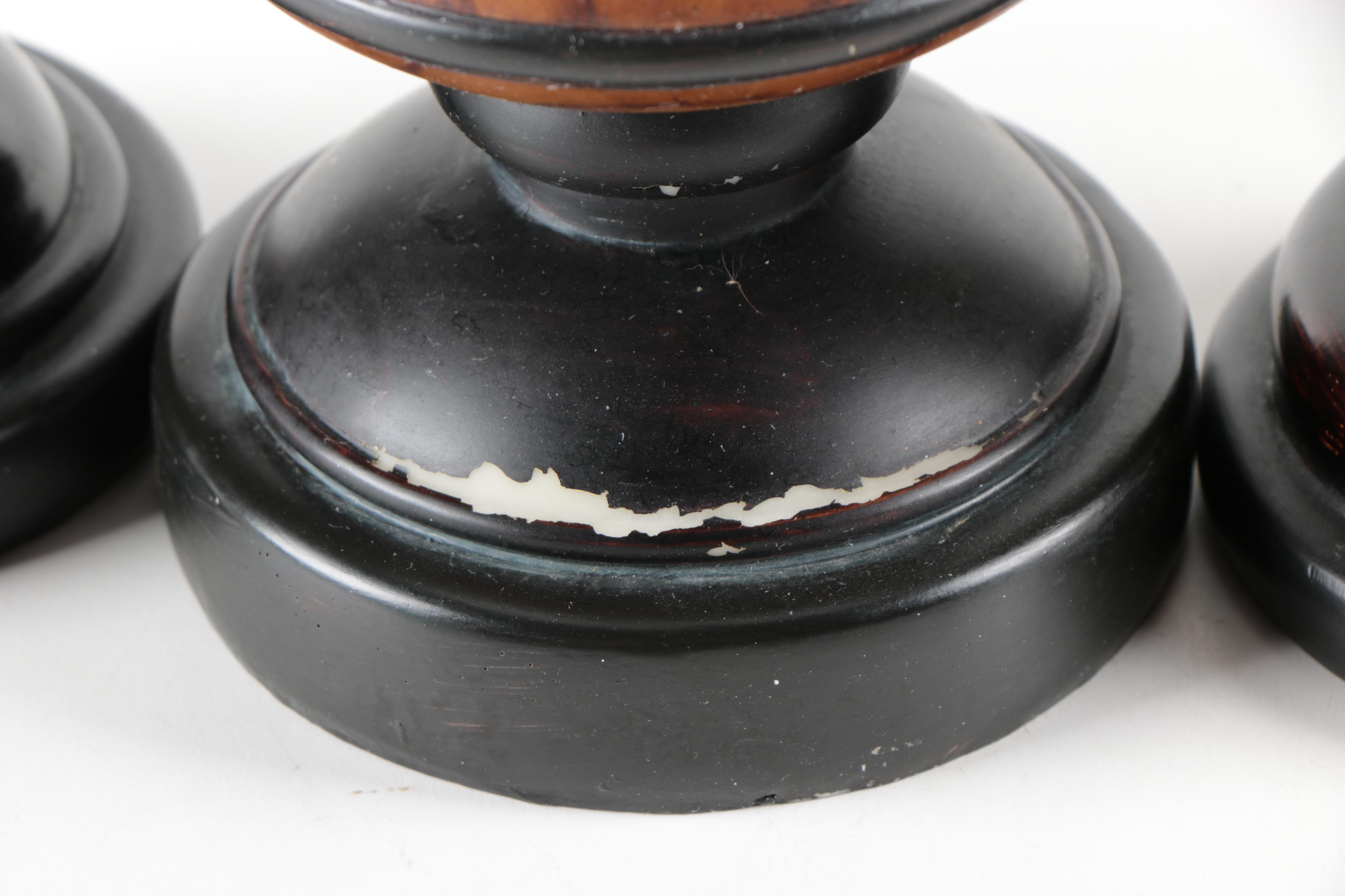 Mark Roberts Chess Piece Figurines with Silver Tone Accents