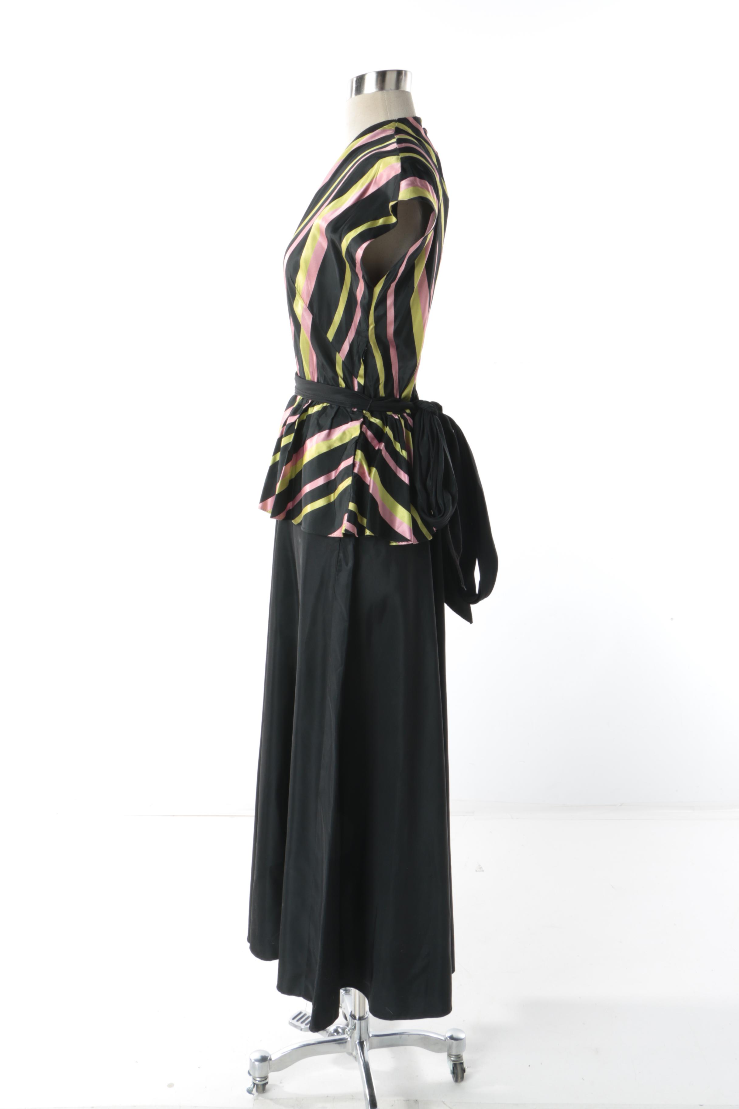 Circa 1940s Vintage DuBarry Evening Dress