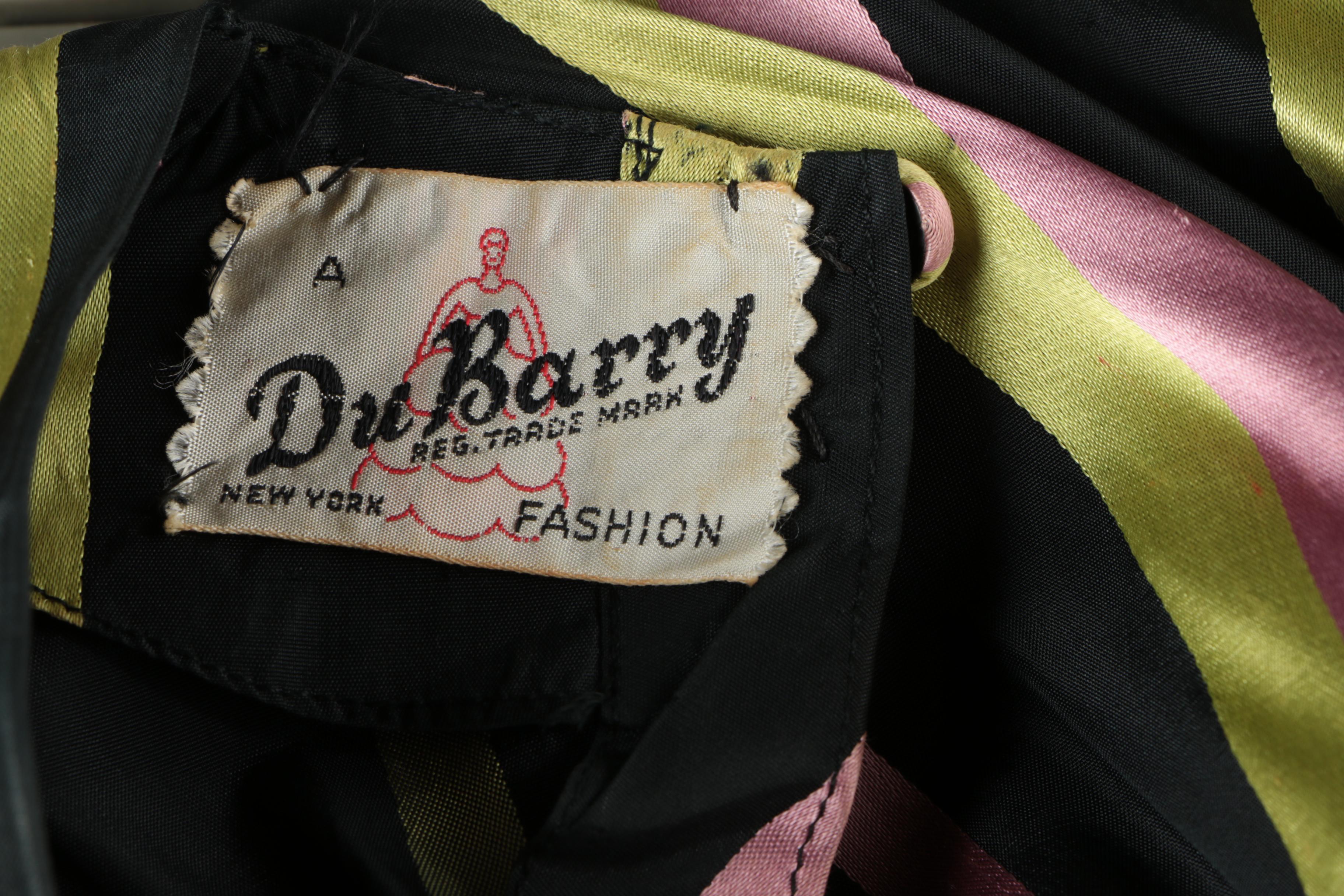 Circa 1940s Vintage DuBarry Evening Dress