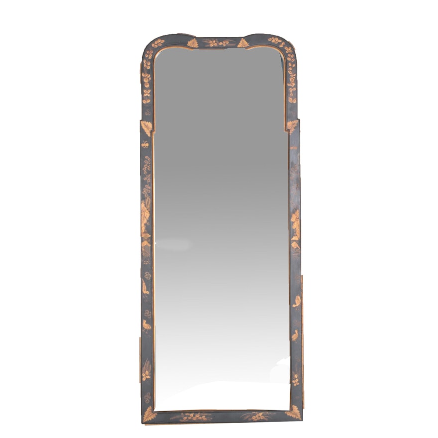 Williamsburg Restoration Reproduction Black Full Length Mirror