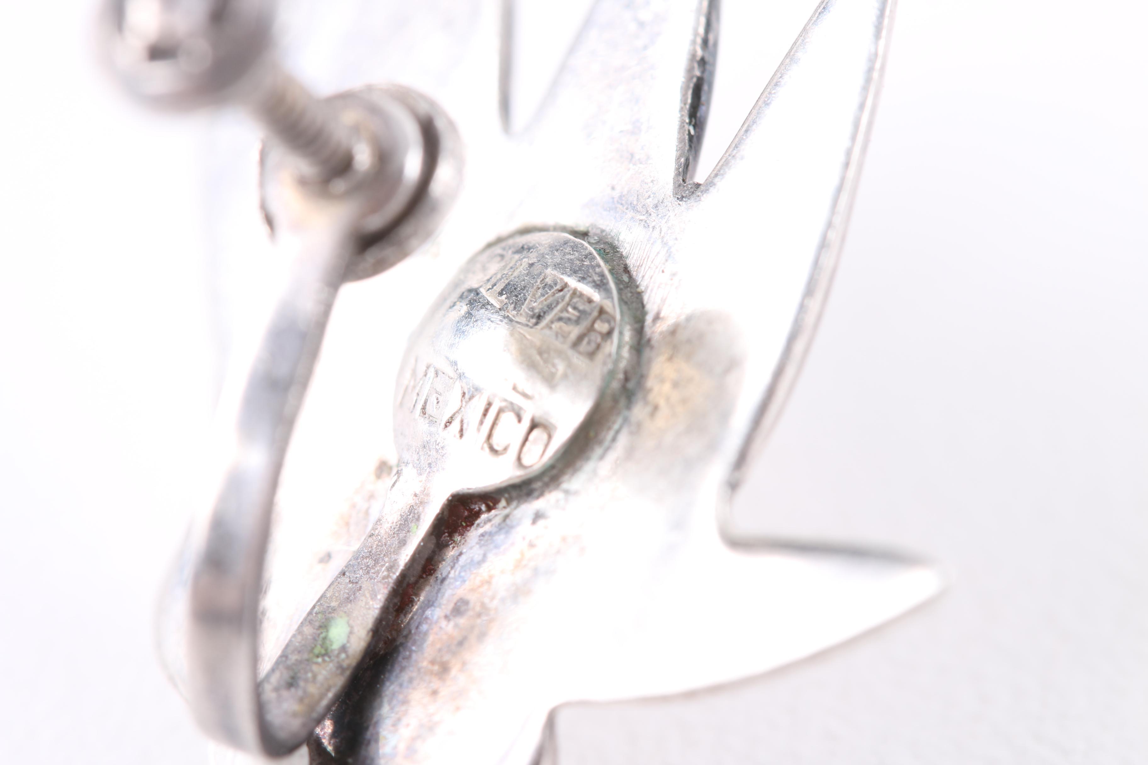 Vintage Sterling Silver Earrings Including Beau