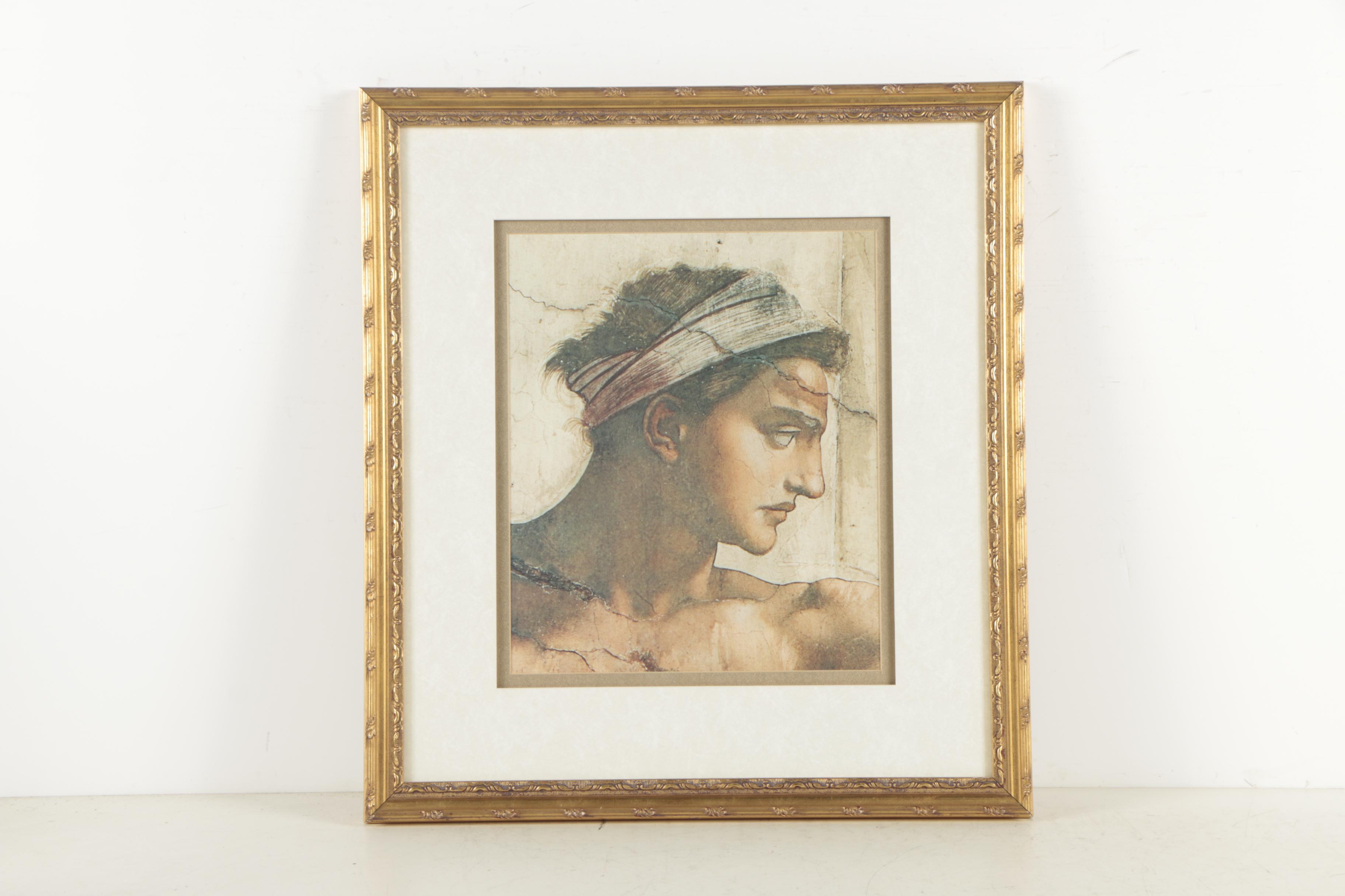 Offset Lithographs After Michelangelo of Sistine Chapel Details