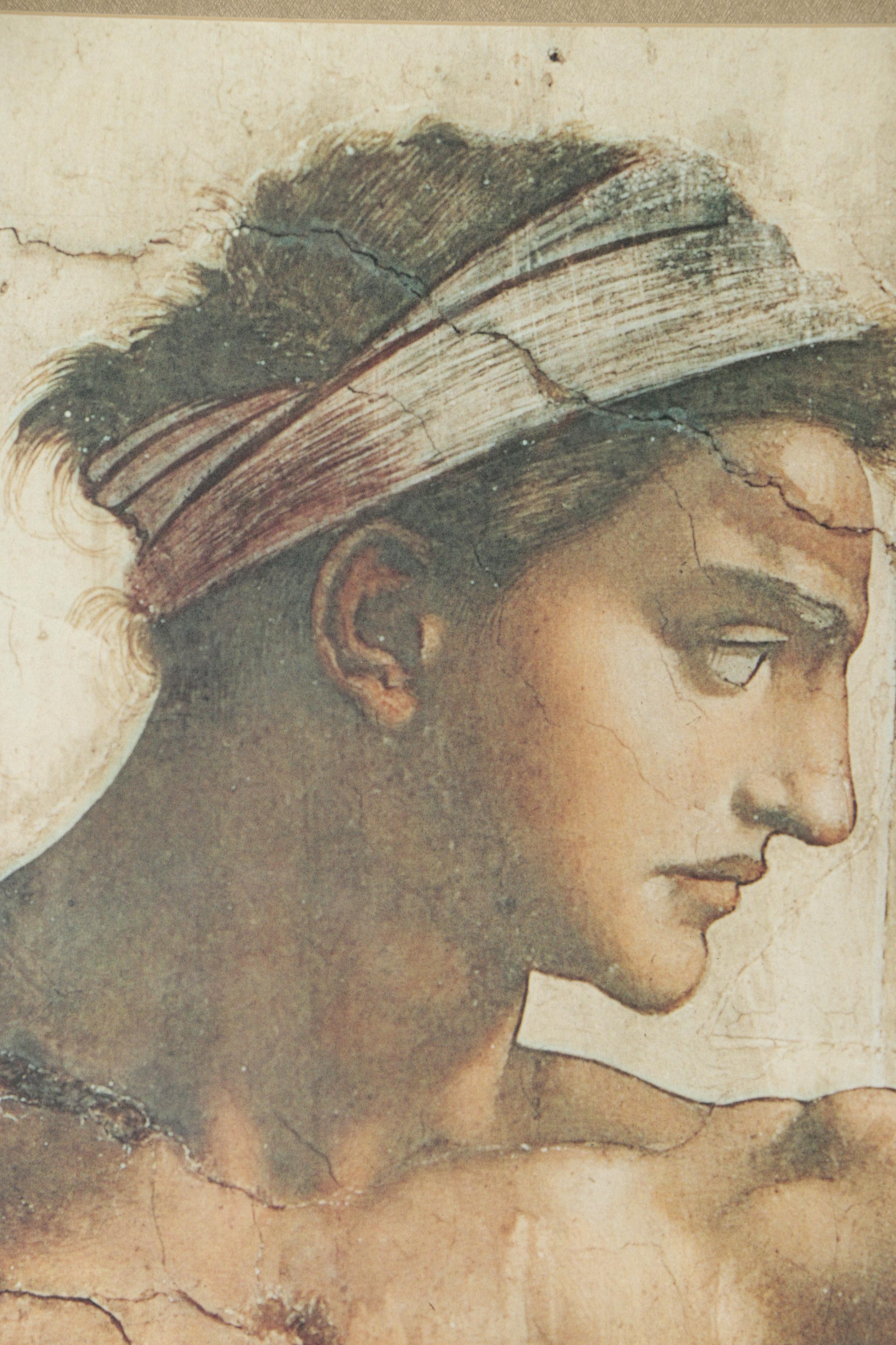 Offset Lithographs After Michelangelo of Sistine Chapel Details