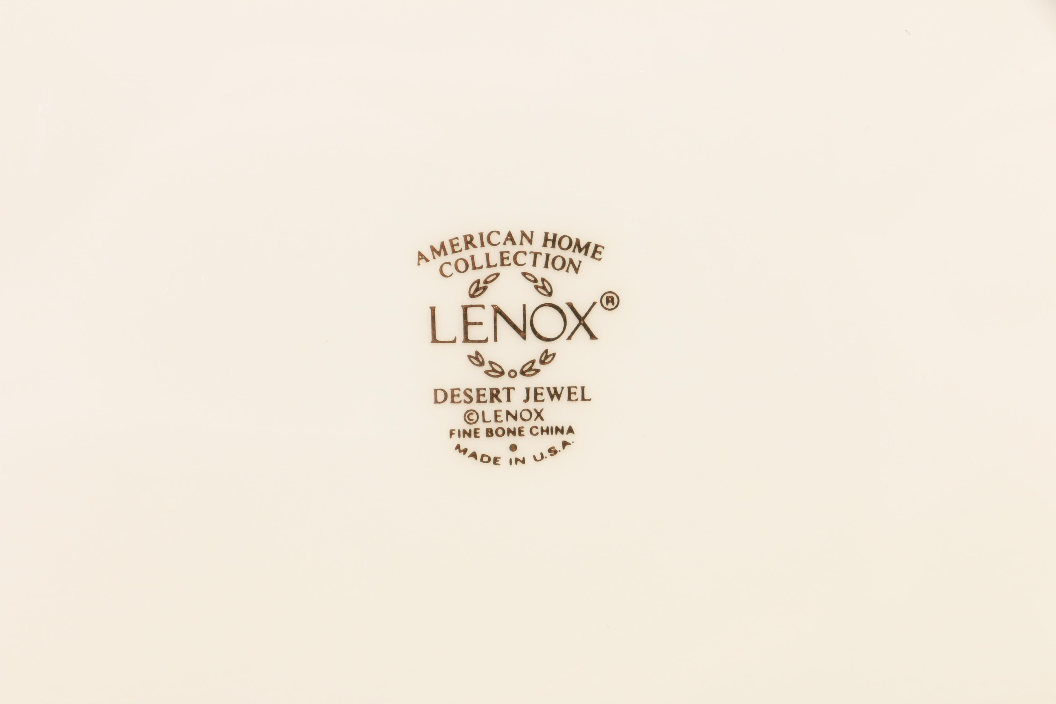 Lenox "Desert Jewel" Porcelain Place Setting, 1997-2000