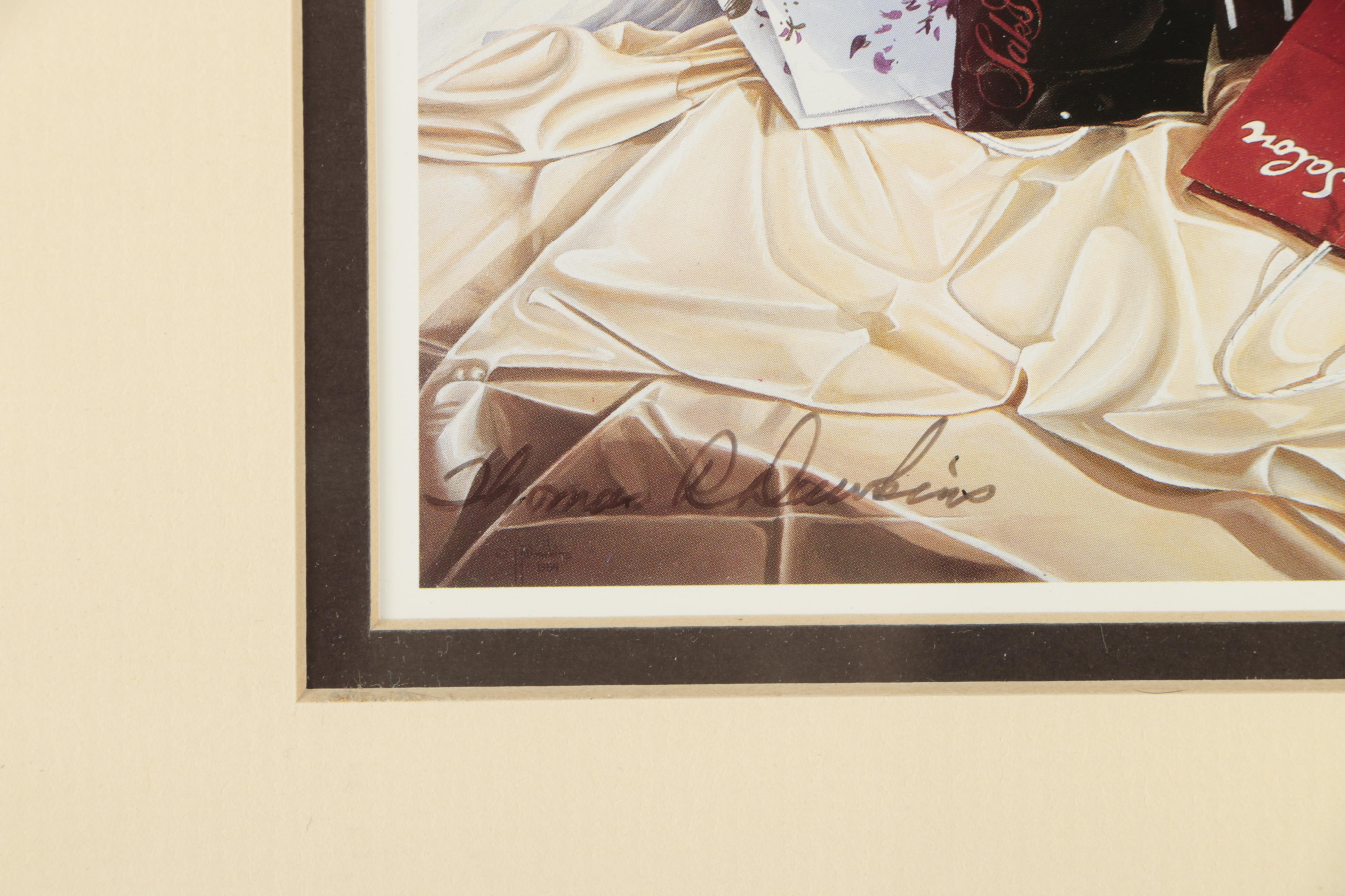 Thomas R. Dawkins Offset Lithograph "Shop Much?"