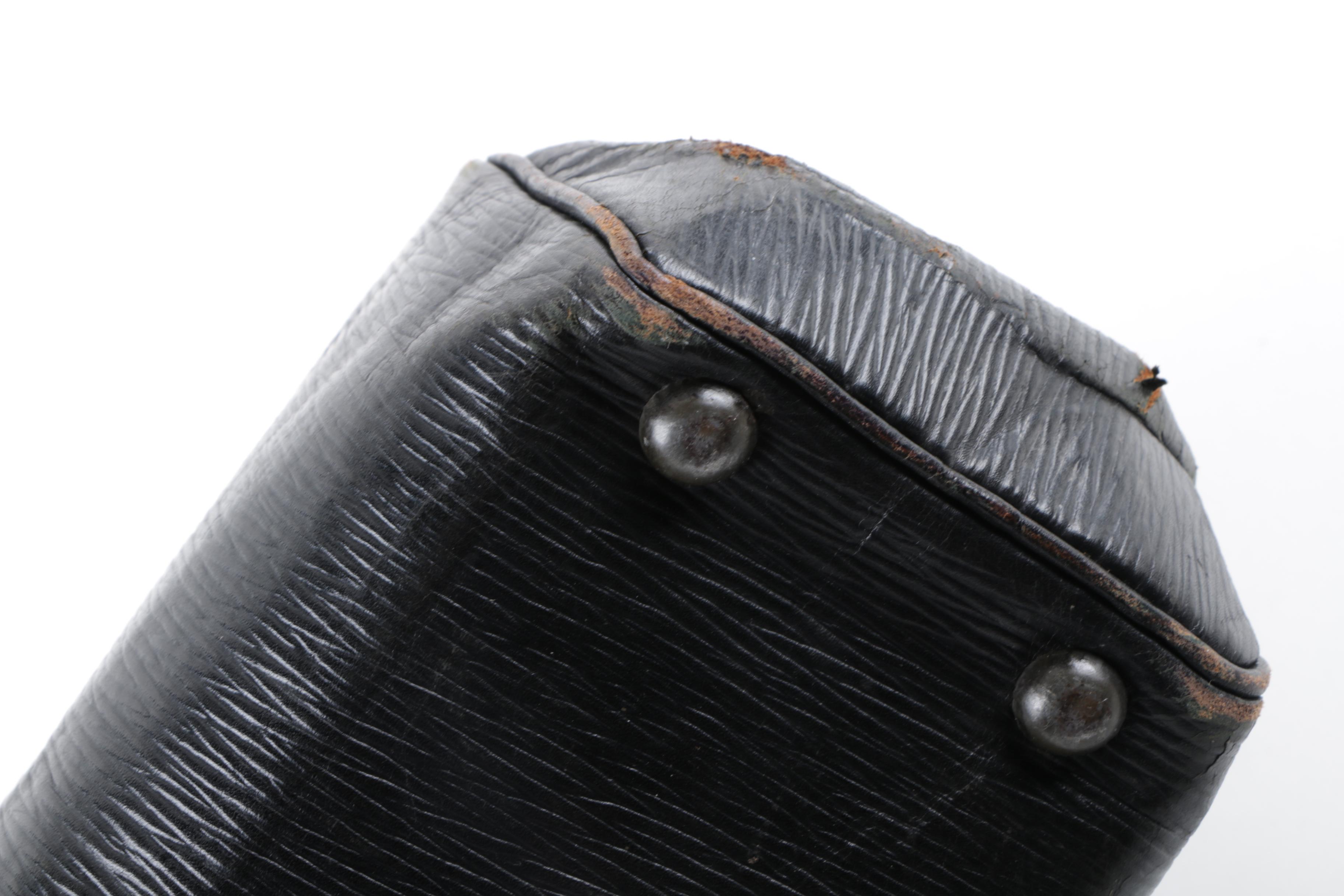 Vintage Black Leather Satchel