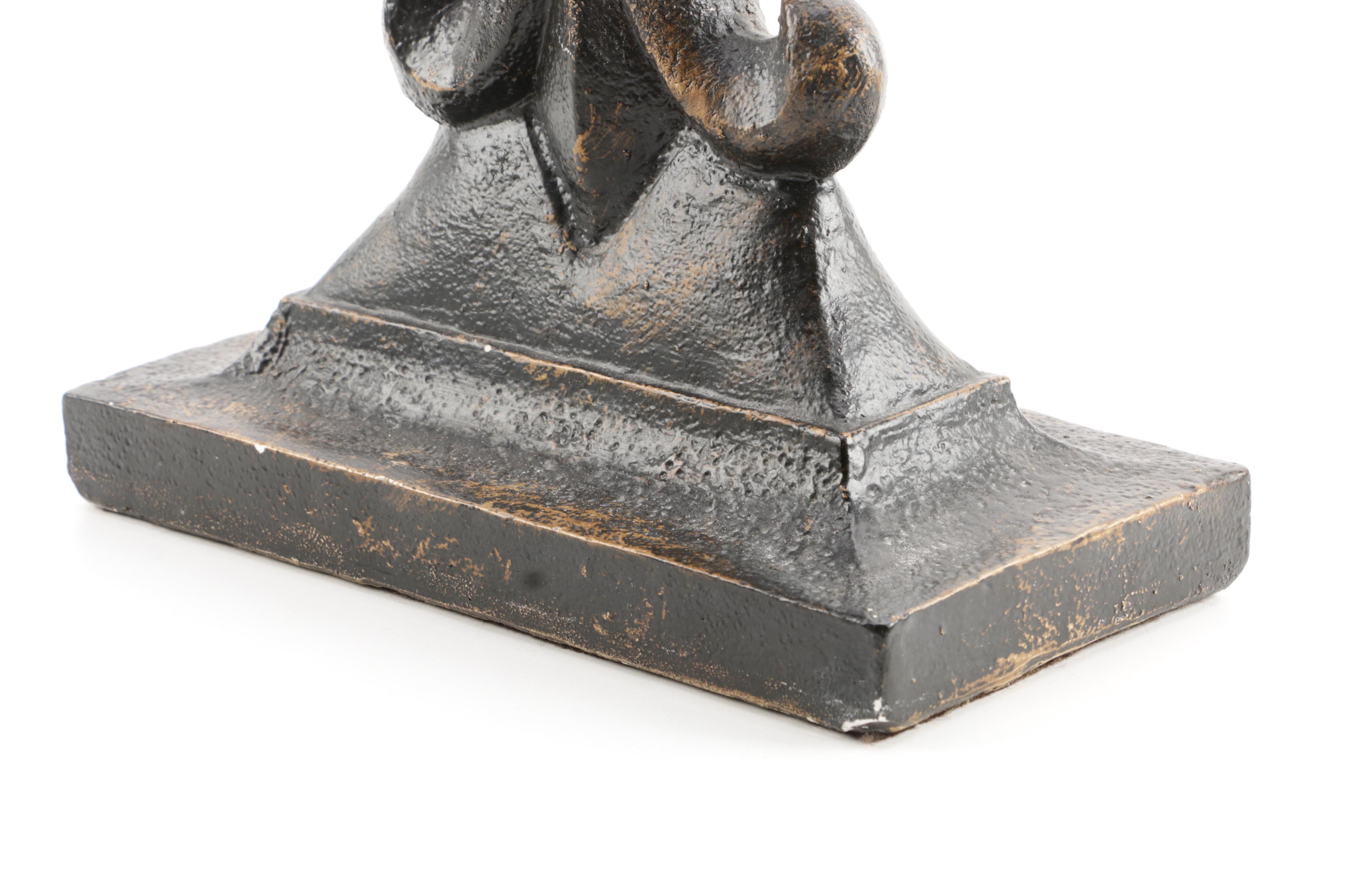 Metal Cross Figure with Tassels