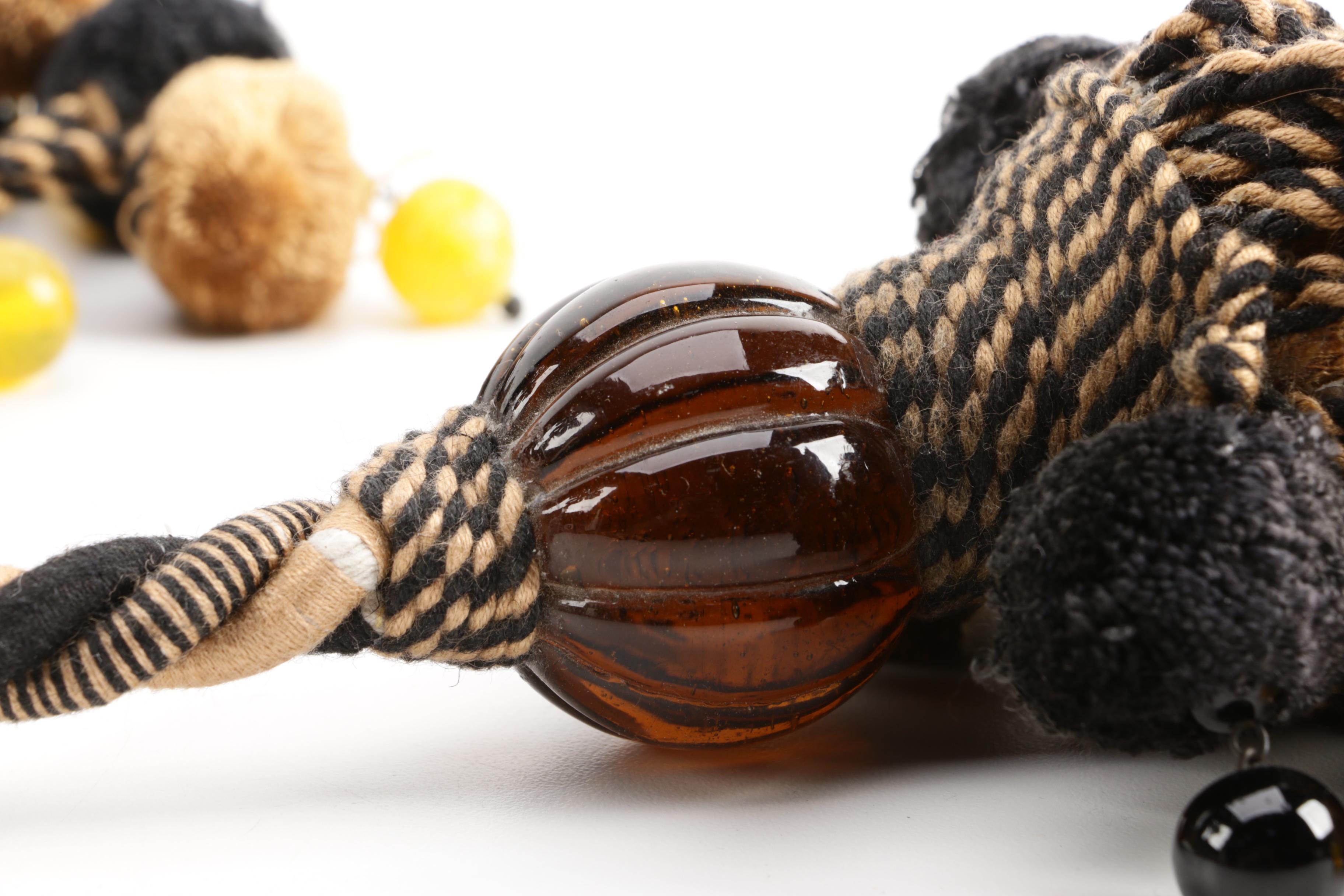 Metal Cross Figure with Tassels