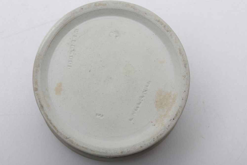 Antique Turner Sauce Boat and Vintage Wedgwood Crimson Jasperware Box