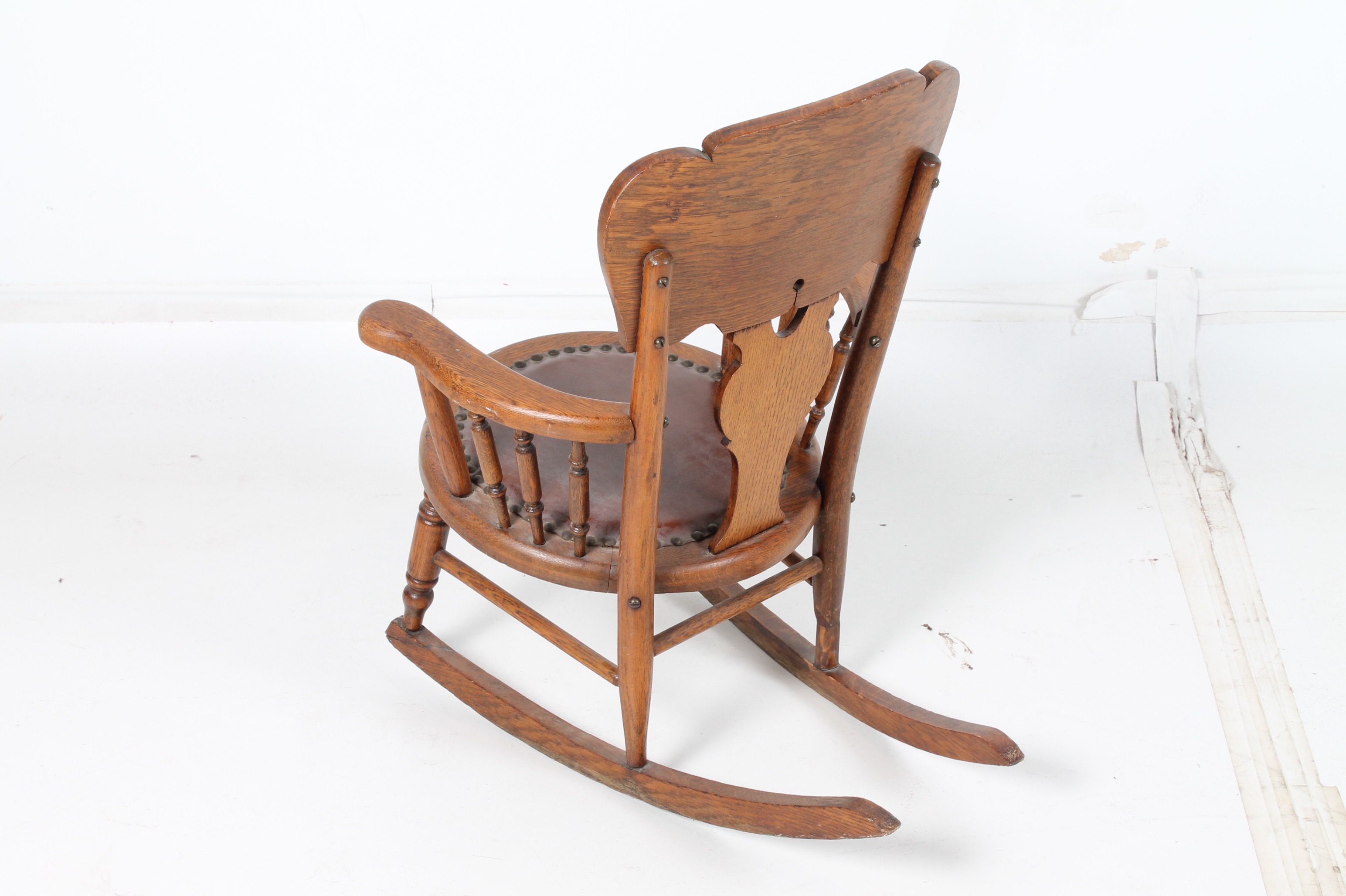 Vintage Child's Rocking Chair and "Kiddie Kar" Tricycle