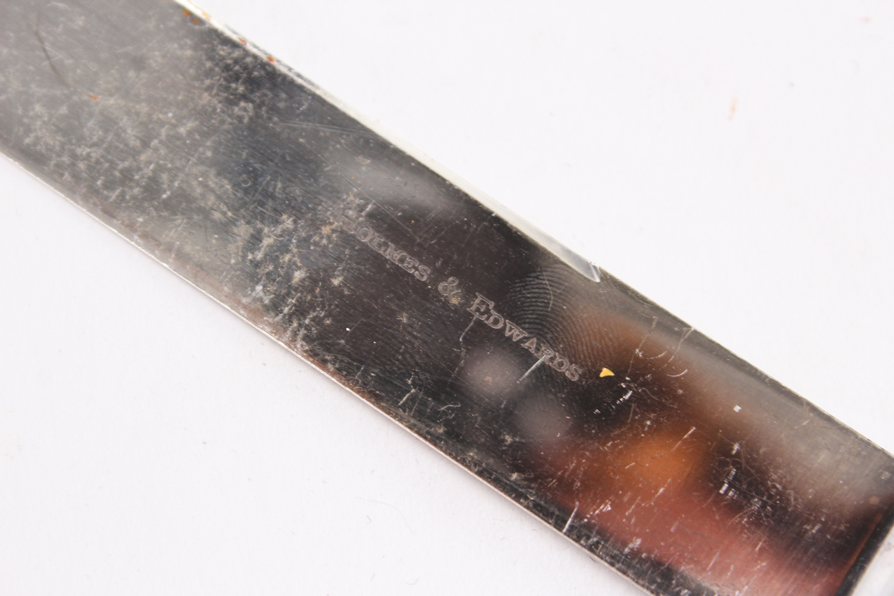 Holmes & Edwards Mother-of-Pearl Handle and Sterling Silver Bolster Knives