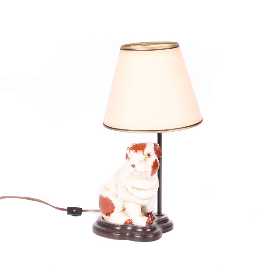 Vintage Ceramic Rabbit Table Lamp