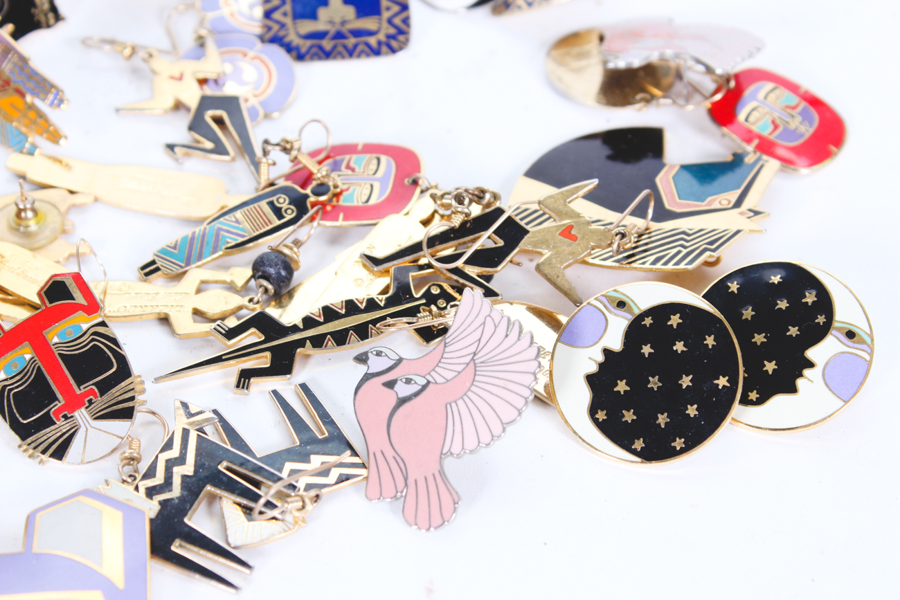 Large Collection of Laurel Burch Pins and Earrings
