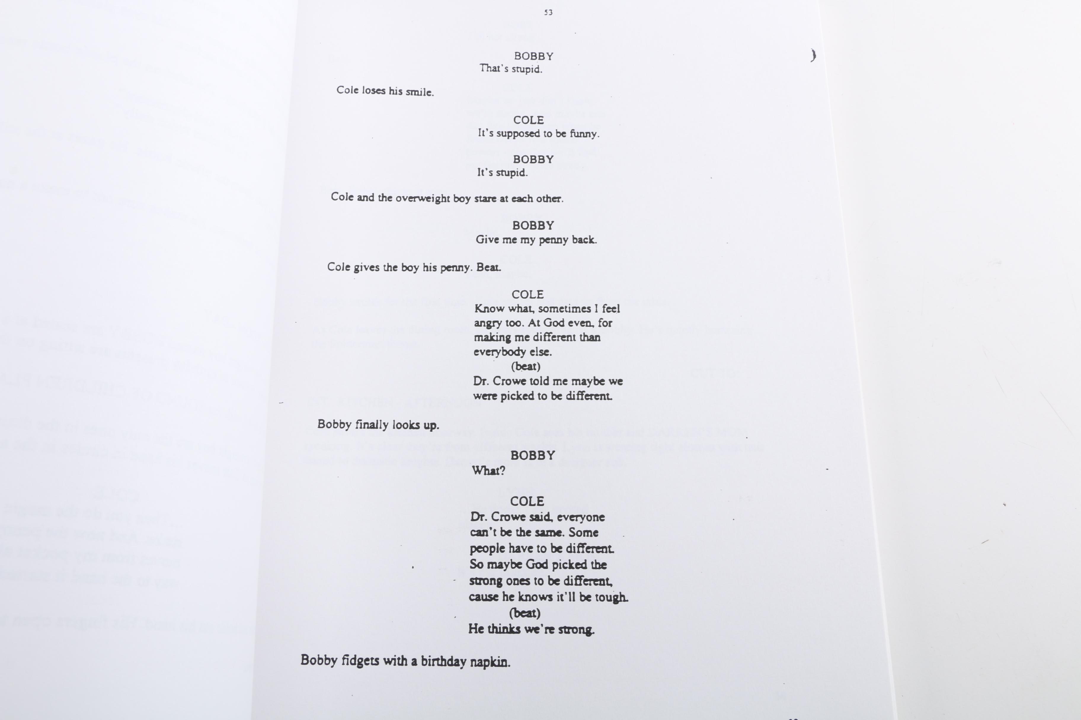 "The Sixth Sense" Screenplay by M. Night Shyamalan