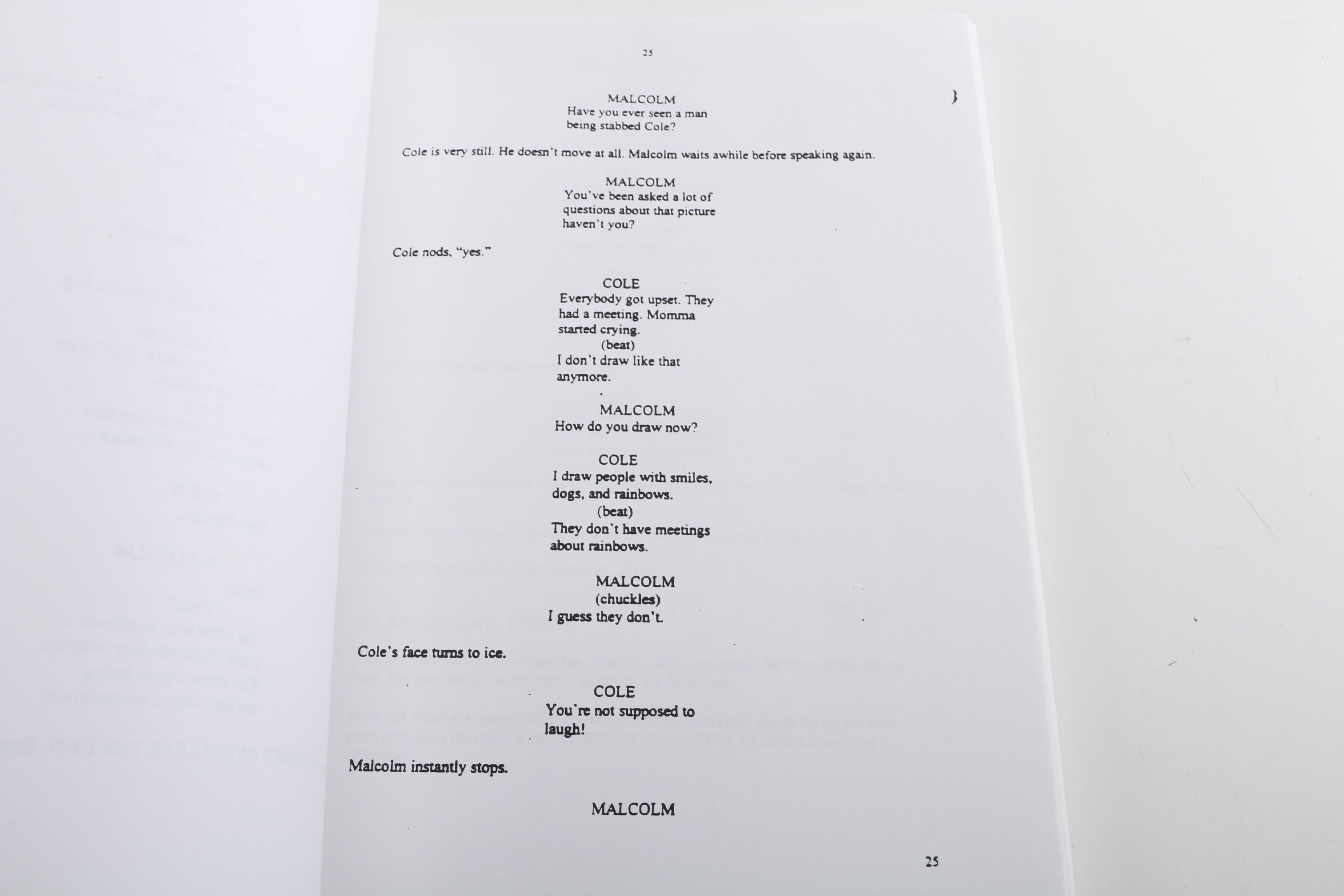 "The Sixth Sense" Screenplay by M. Night Shyamalan