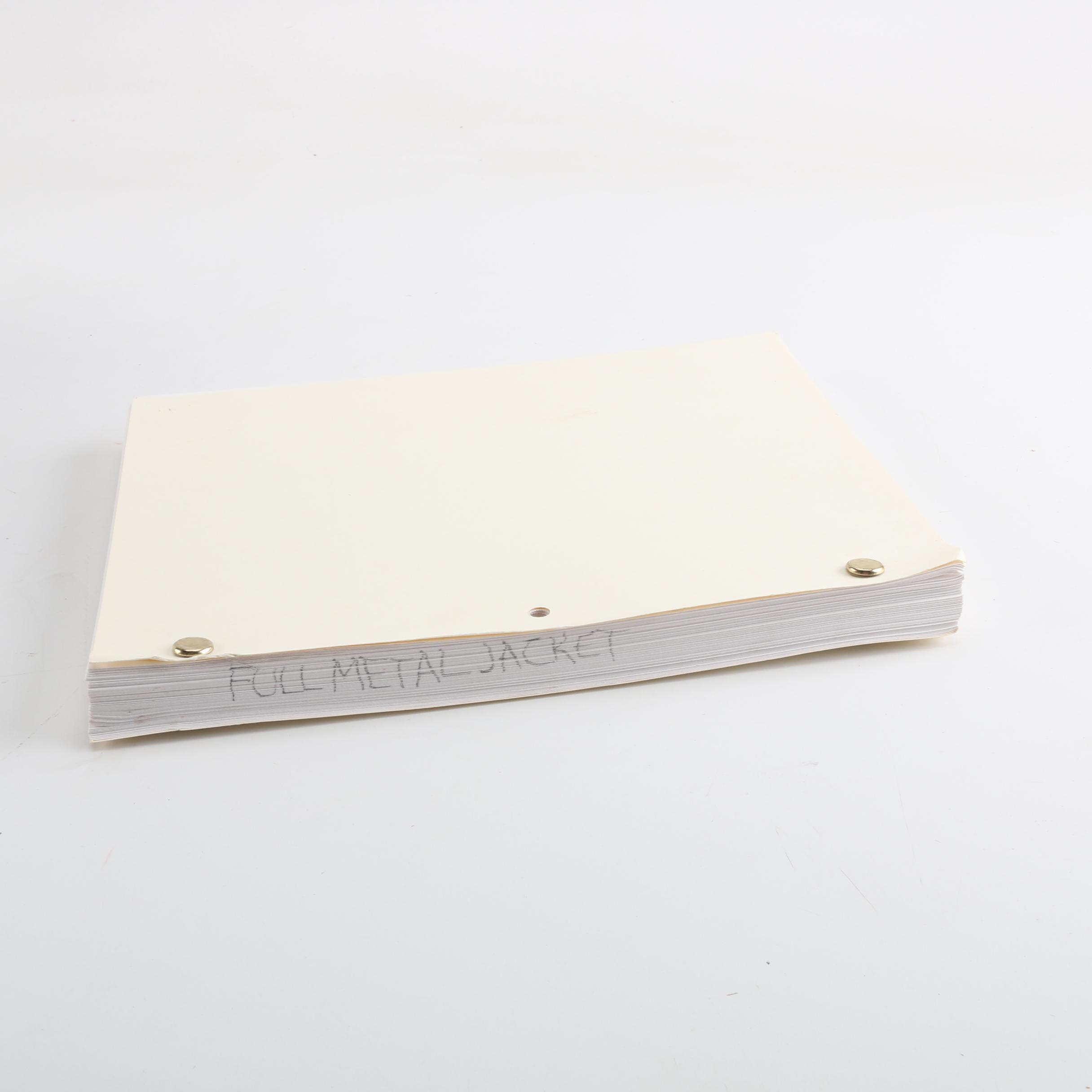 "Full Metal Jacket" Screenplay by  Stanley Kubrick and Michael Herr