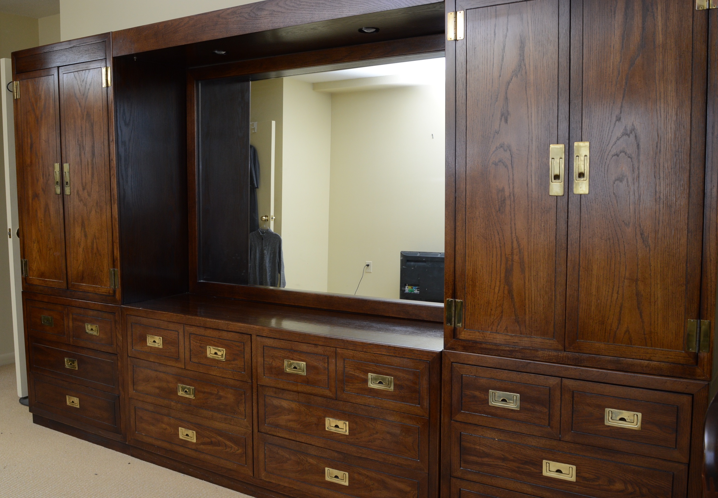 Large Dixie Act II Vintage Bedroom Wall Unit