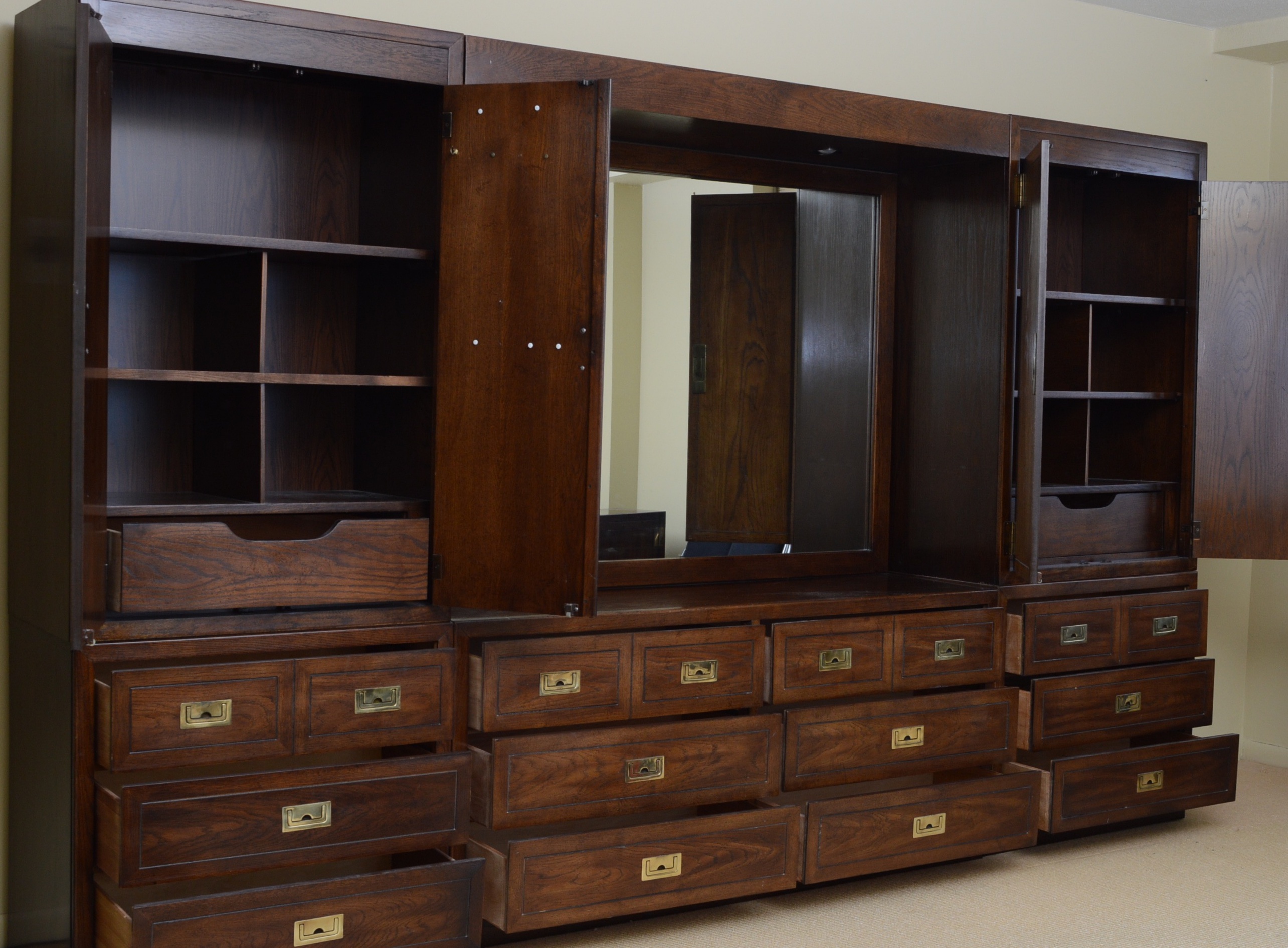 Large Dixie Act II Vintage Bedroom Wall Unit
