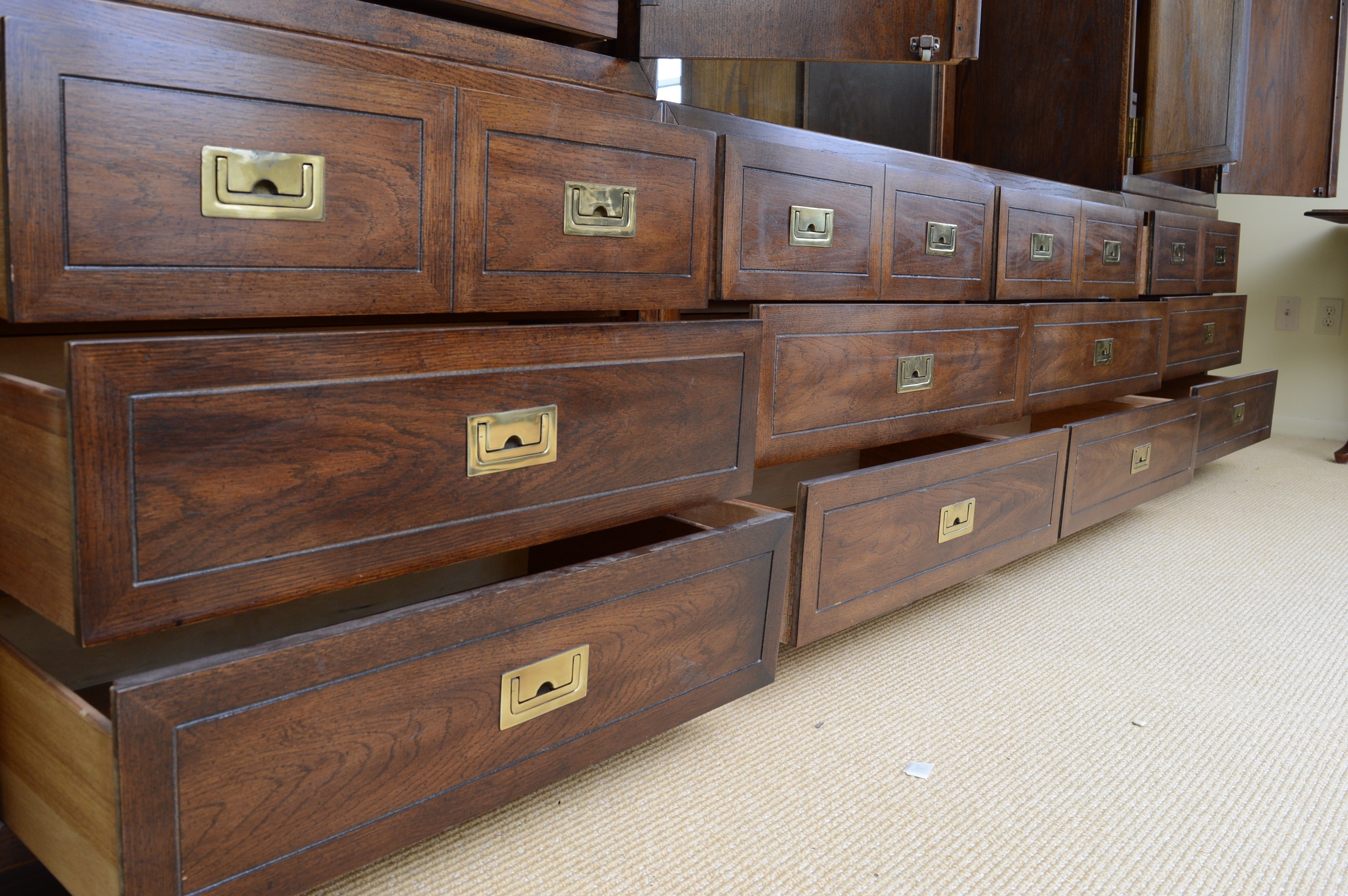 Large Dixie Act II Vintage Bedroom Wall Unit