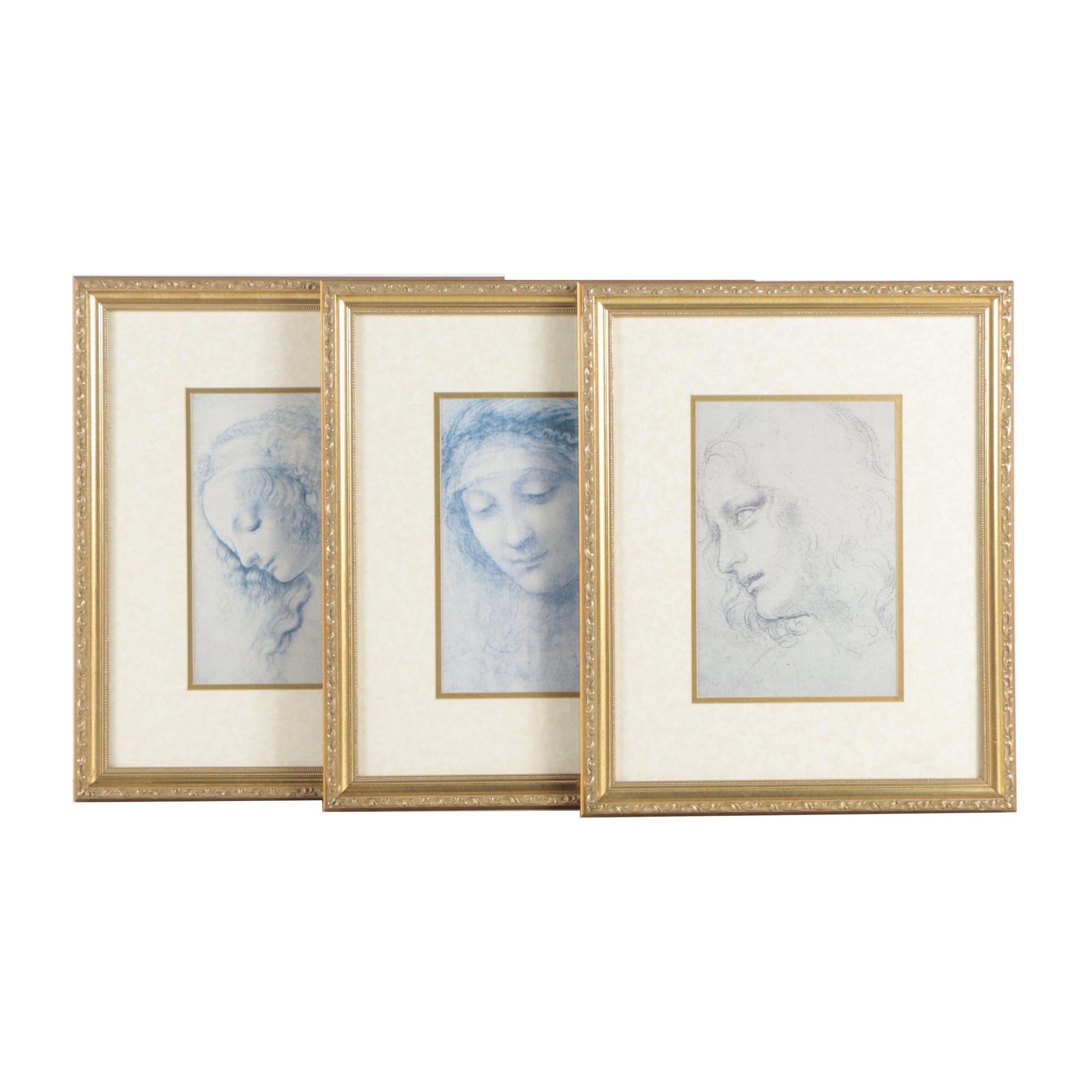 Offset Lithographs After Leonardo Da Vinci