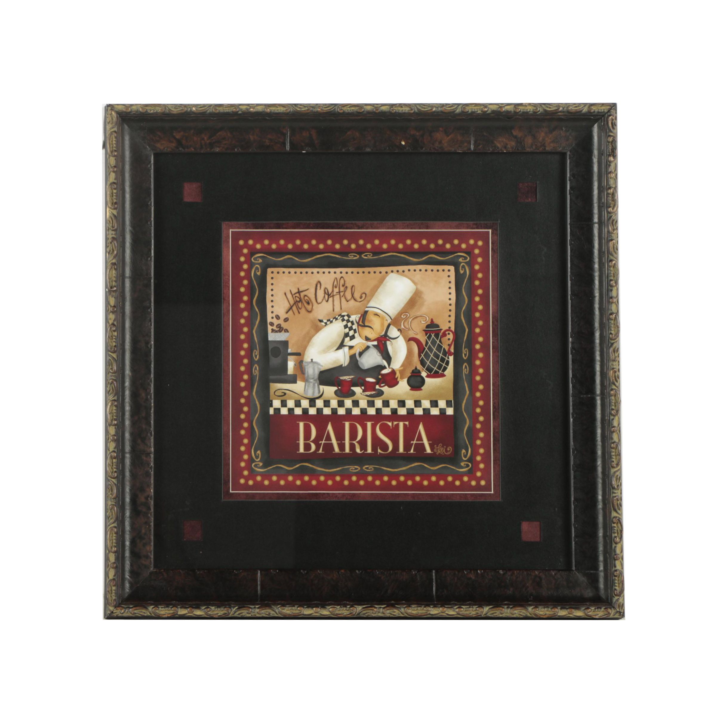 Offset Lithograph After Lori "Barista"