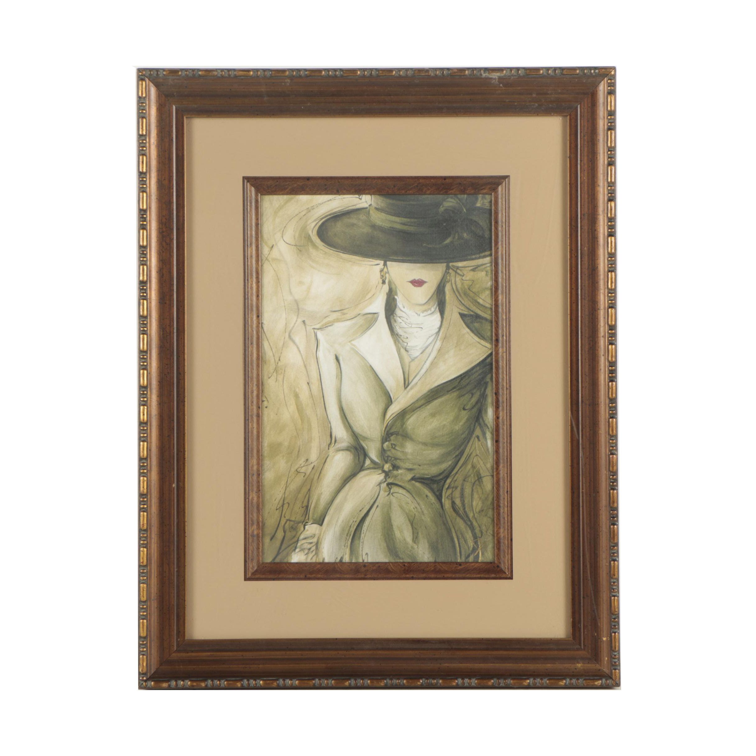 Giclée After Diego of a Fashionable Woman