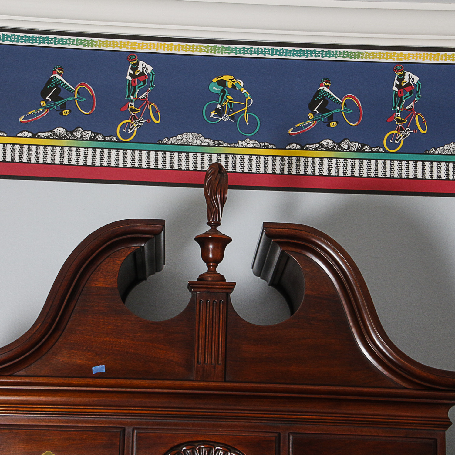 Vintage Chippendale Style Mahogany Highboy Dresser by Henkel-Harris