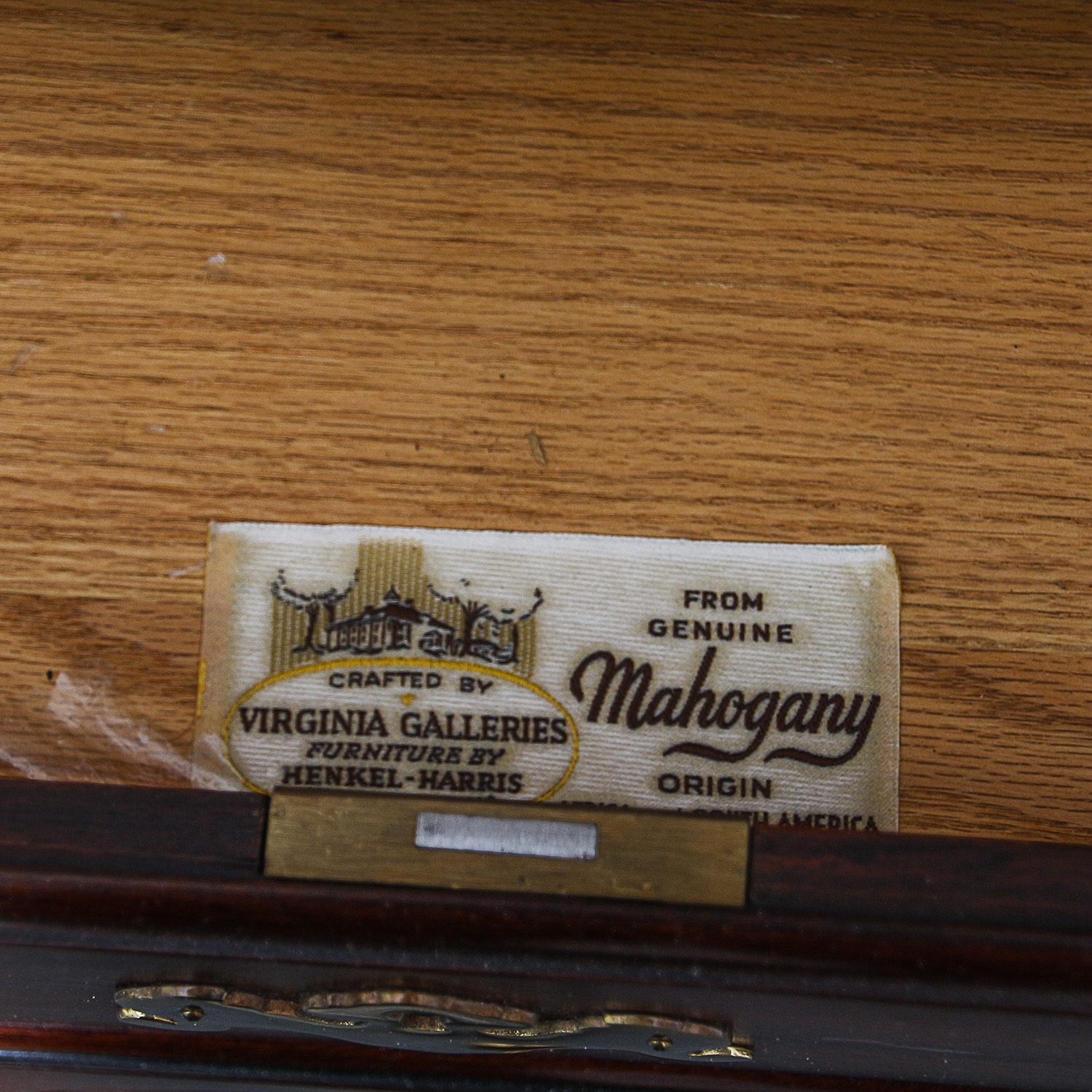 Vintage Chippendale Style Mahogany Highboy Dresser by Henkel-Harris