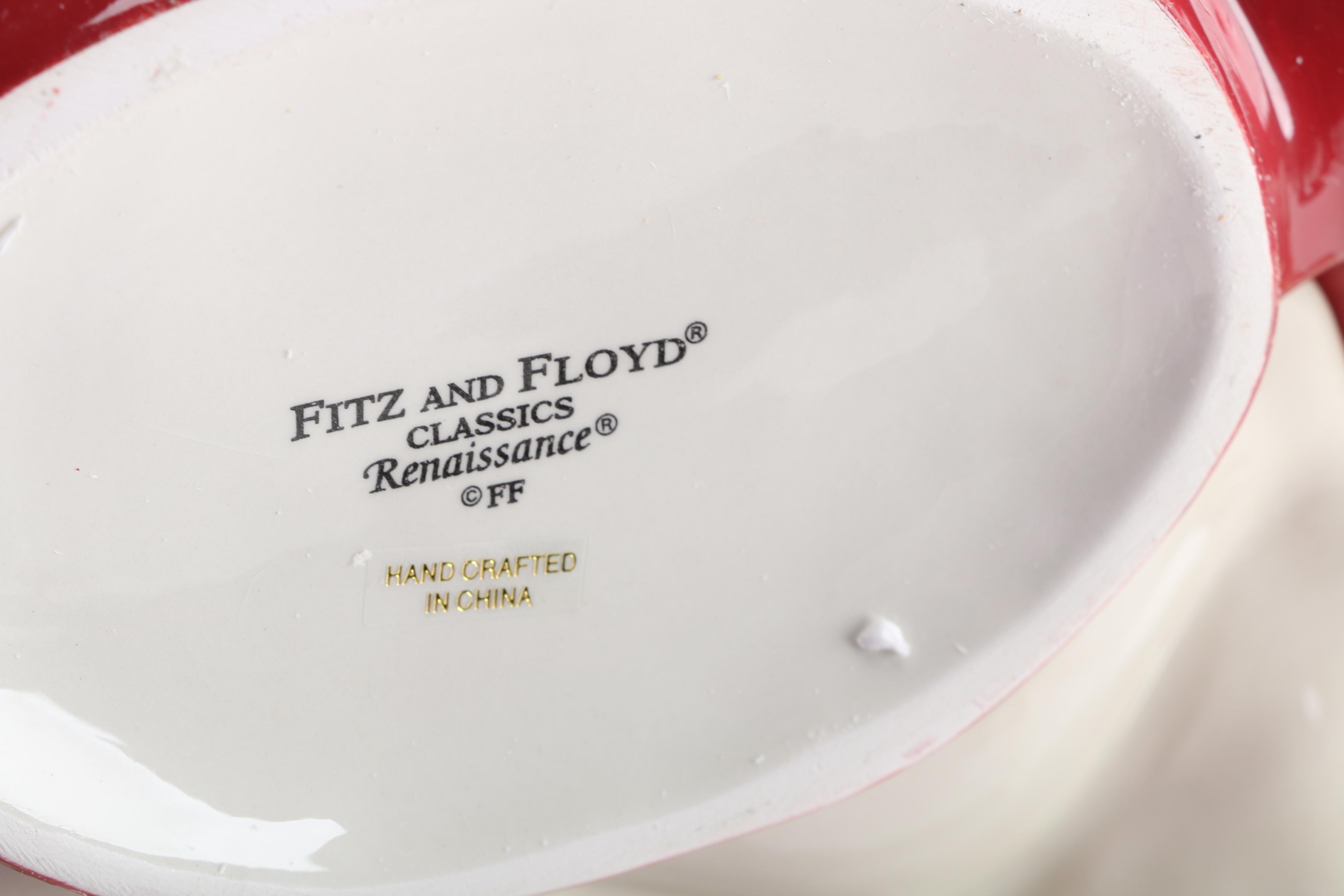 Fitz and Floyd "Renaissance Santa" Serveware